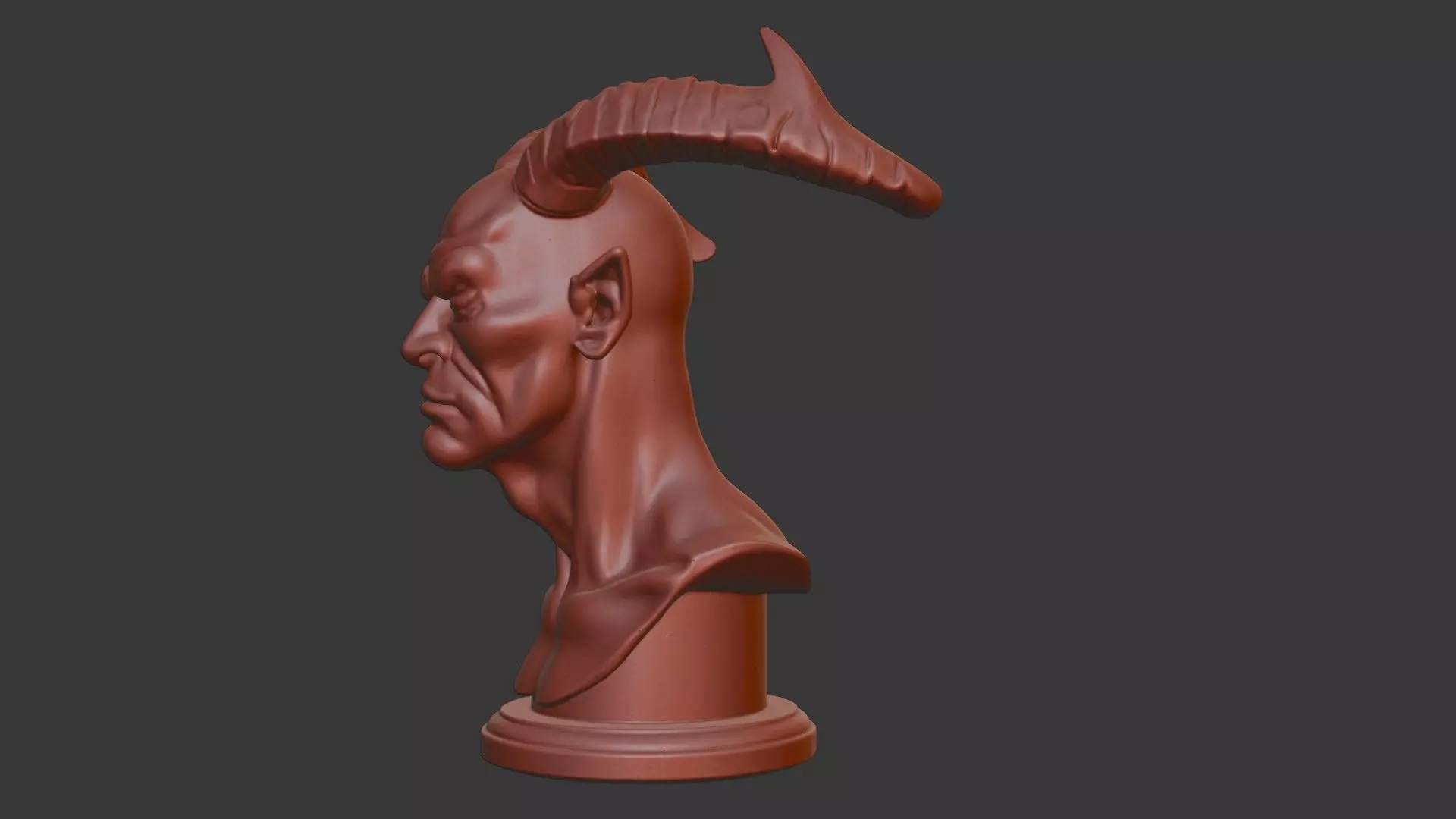 Blackheart Hero Bust 3D Model - STL Printable Marvel Character 3D print model_7