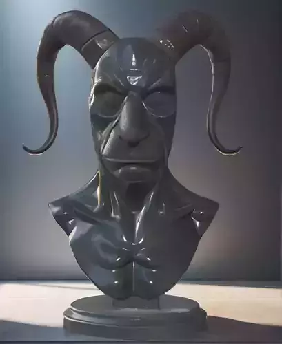 Blackheart Hero Bust 3D Model - STL Printable Marvel Character