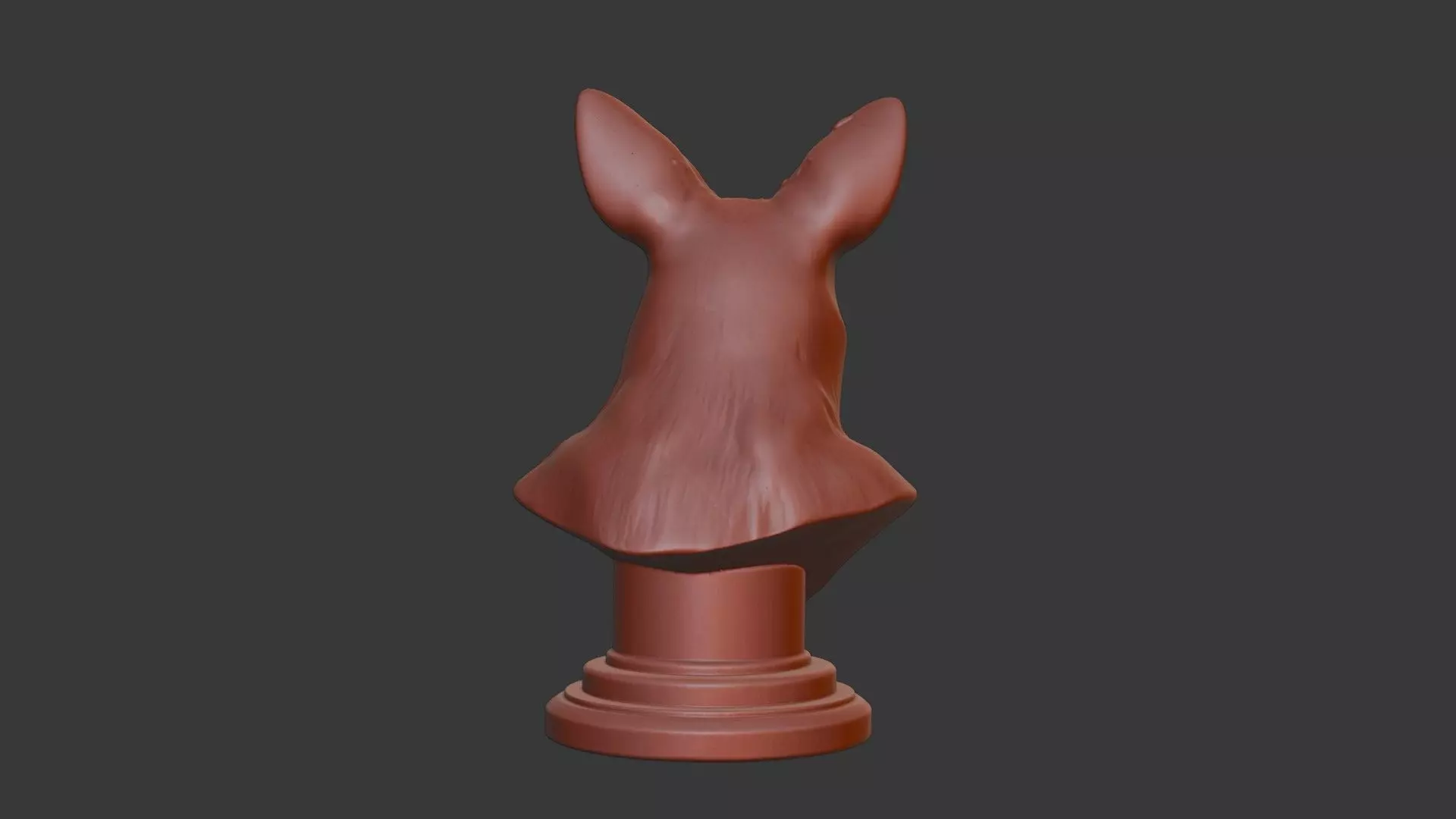 Bobcat Bust 3D Model - STL Printable Wildlife Animal 3D print model_5