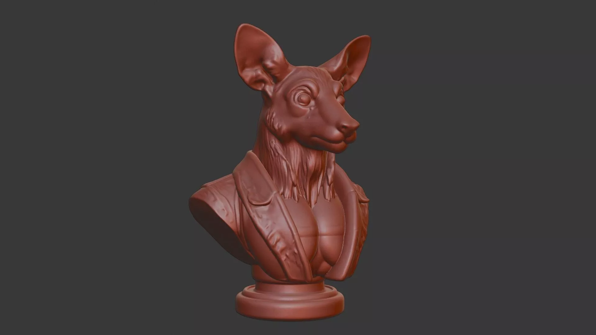 Bobcat Bust 3D Model - STL Printable Wildlife Animal 3D print model