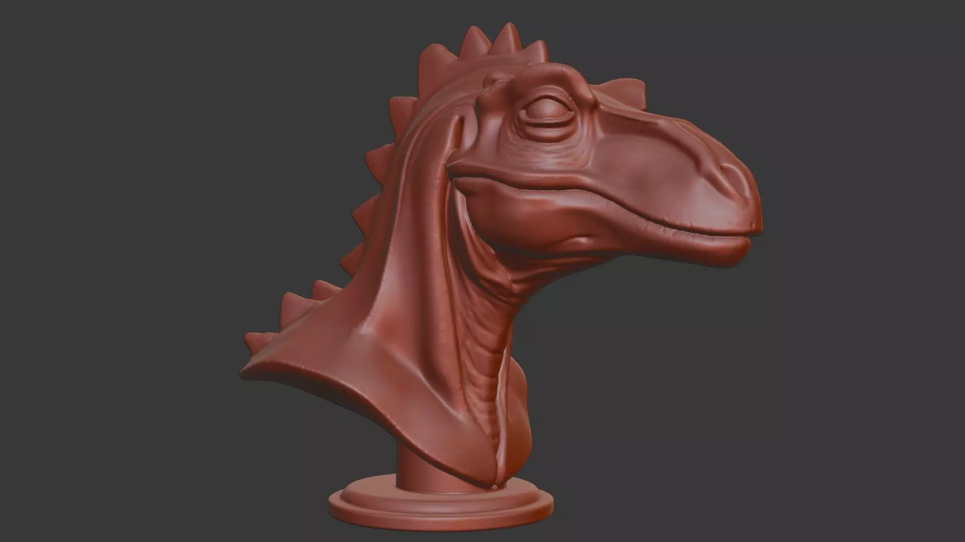 Ceratosaurus Bust 3D Model - STL Printable Dinosaur 3D print model_1