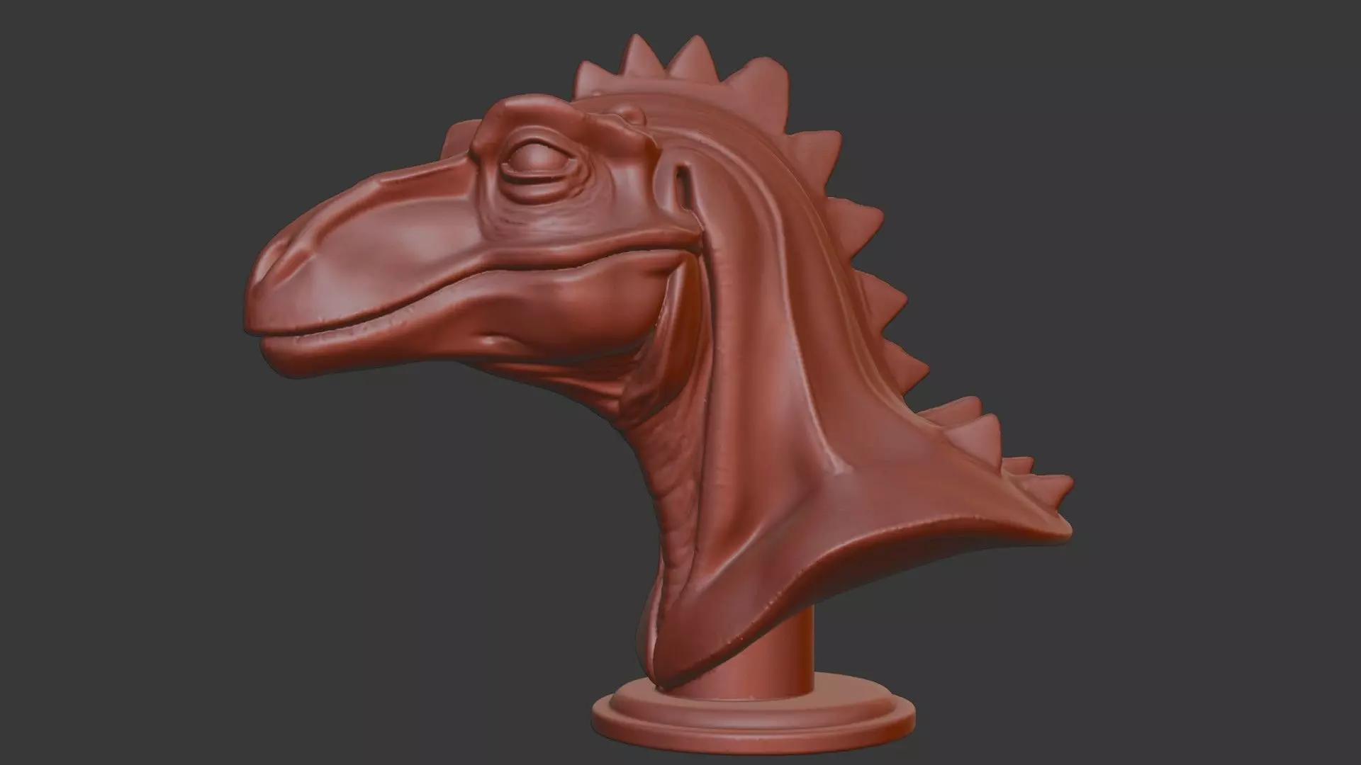 Ceratosaurus Bust 3D Model - STL Printable Dinosaur 3D print model_3