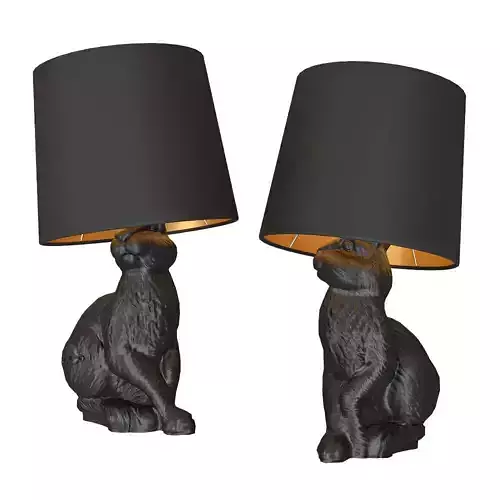 Rabbit Animal Table Lamp 3D Model 