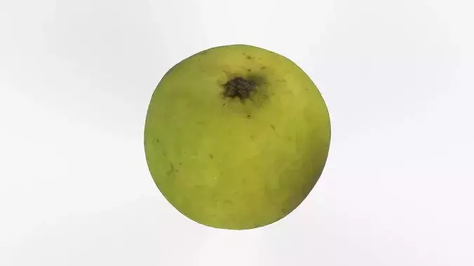 Photorealistic 3D scan of ripe pear Low-poly 3D model 2