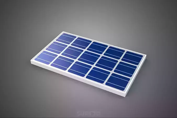 RECTANGULAR SOLAR CELL PHOTOVOLTAIC PANEL RENEWABLE SUN ENERGY