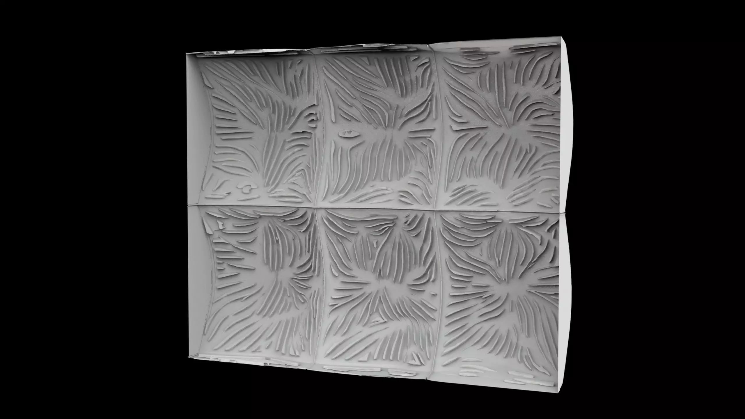Nature Leaf Pattern Decorative Wall Panel 3D Print Model 3D print model_4