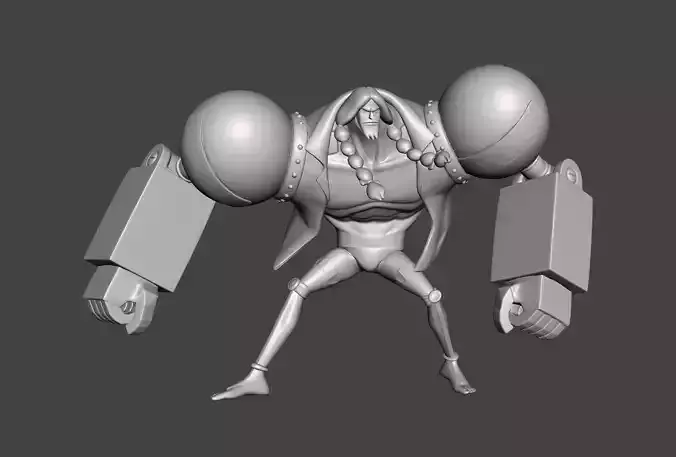 Franky piggy hair 3D Model 3D print model