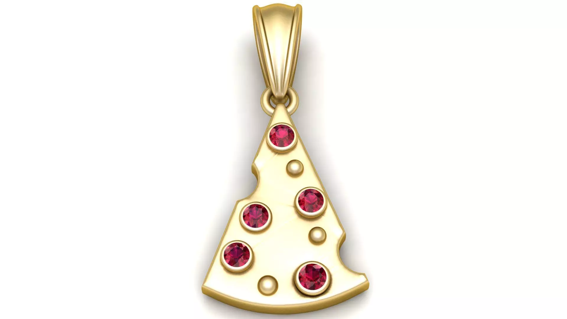 gold tree pendant 3d printable model 3D print model_1