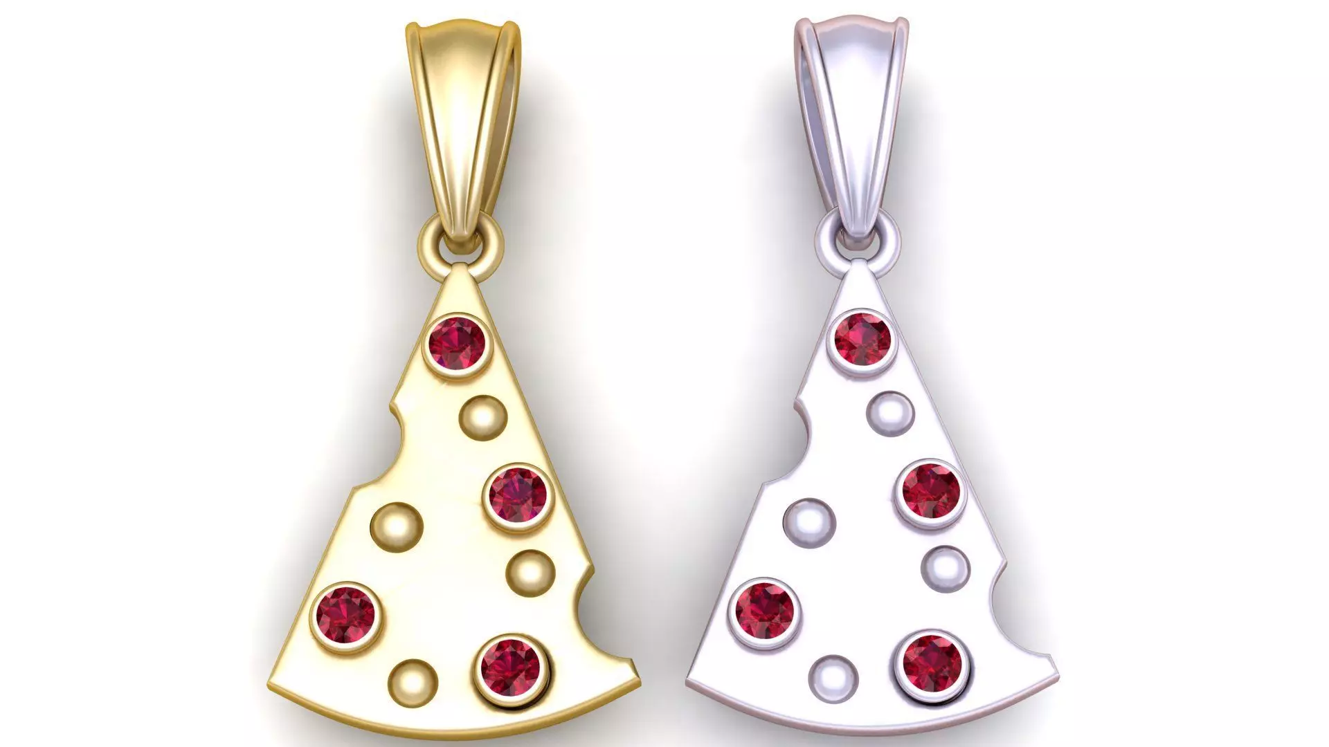 gold tree pendant 3d printable model 3D print model_0