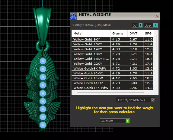 feather pendant 3d printable model 3D print model_6