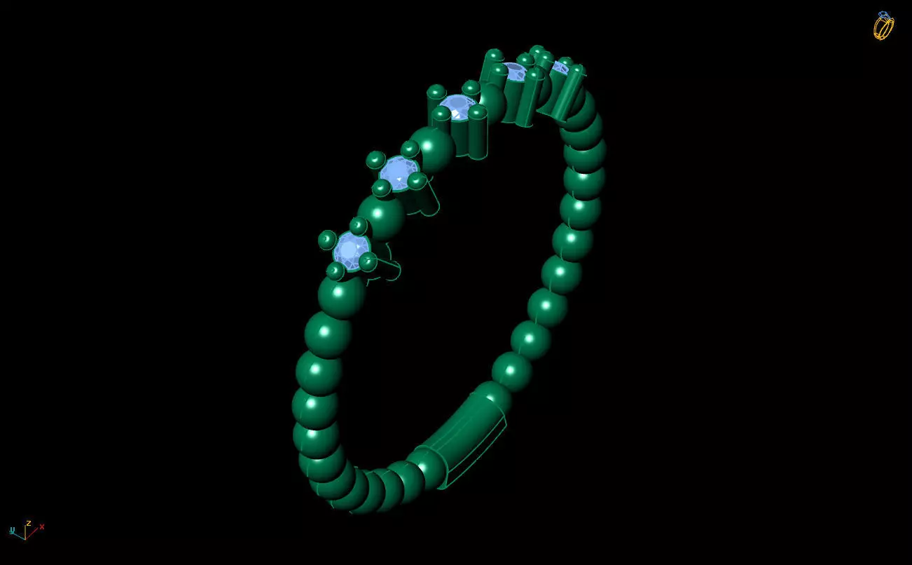 Ultra Light Ring 051 3D print model_6