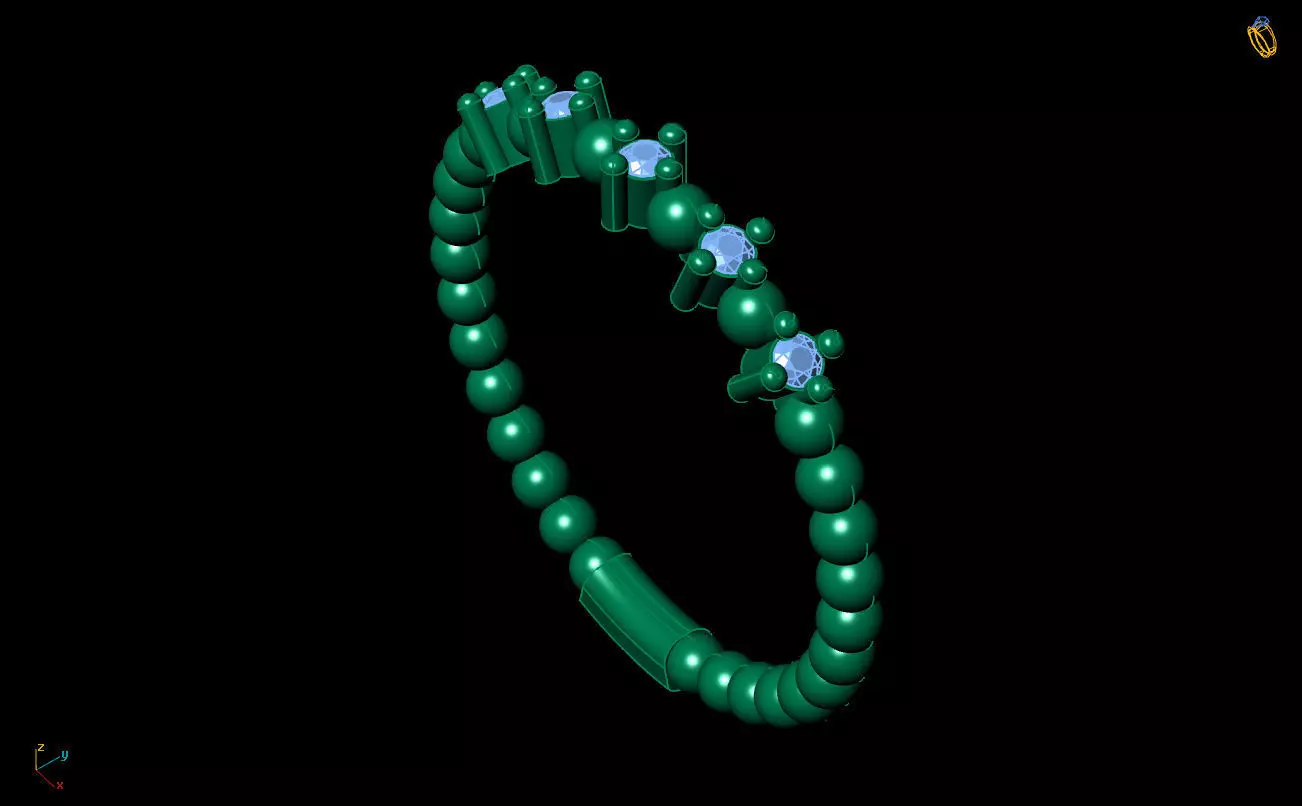 Ultra Light Ring 051 3D print model_8