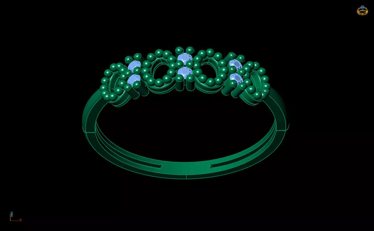 Ultra Light Ring 052 3D print model_7