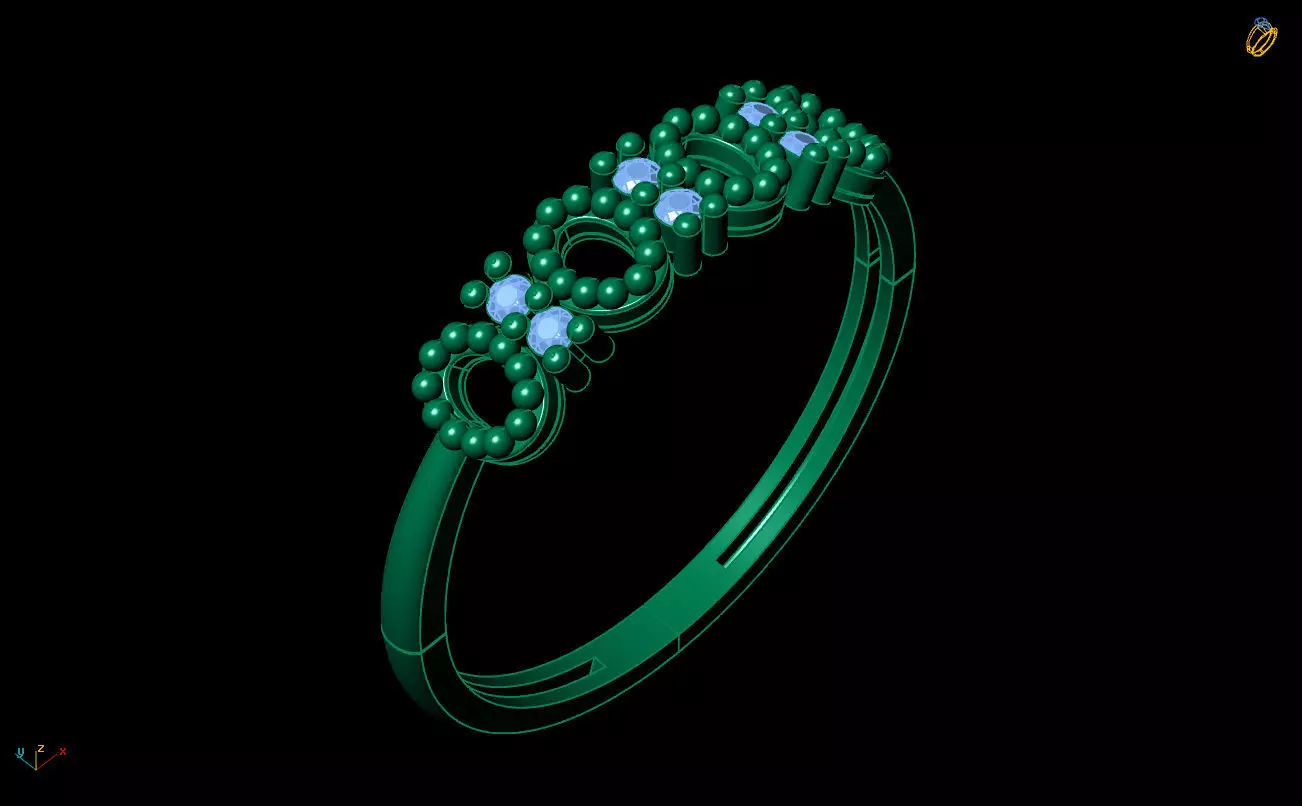 Ultra Light Ring 052 3D print model_6