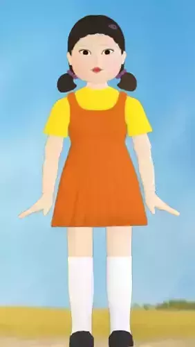 Squid game doll inspired by Squid Game