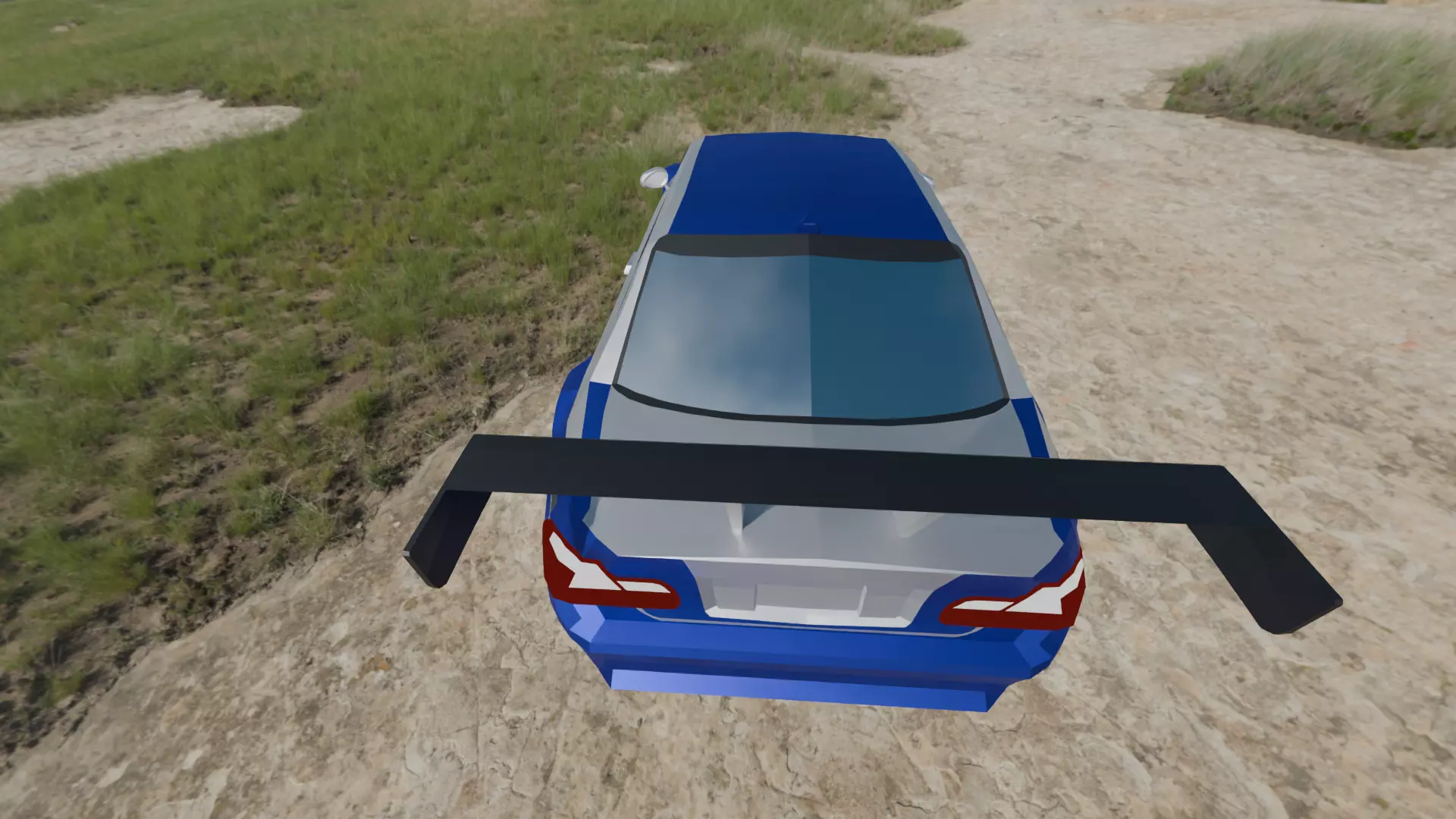 low poly sport car Low-poly 3D model_15