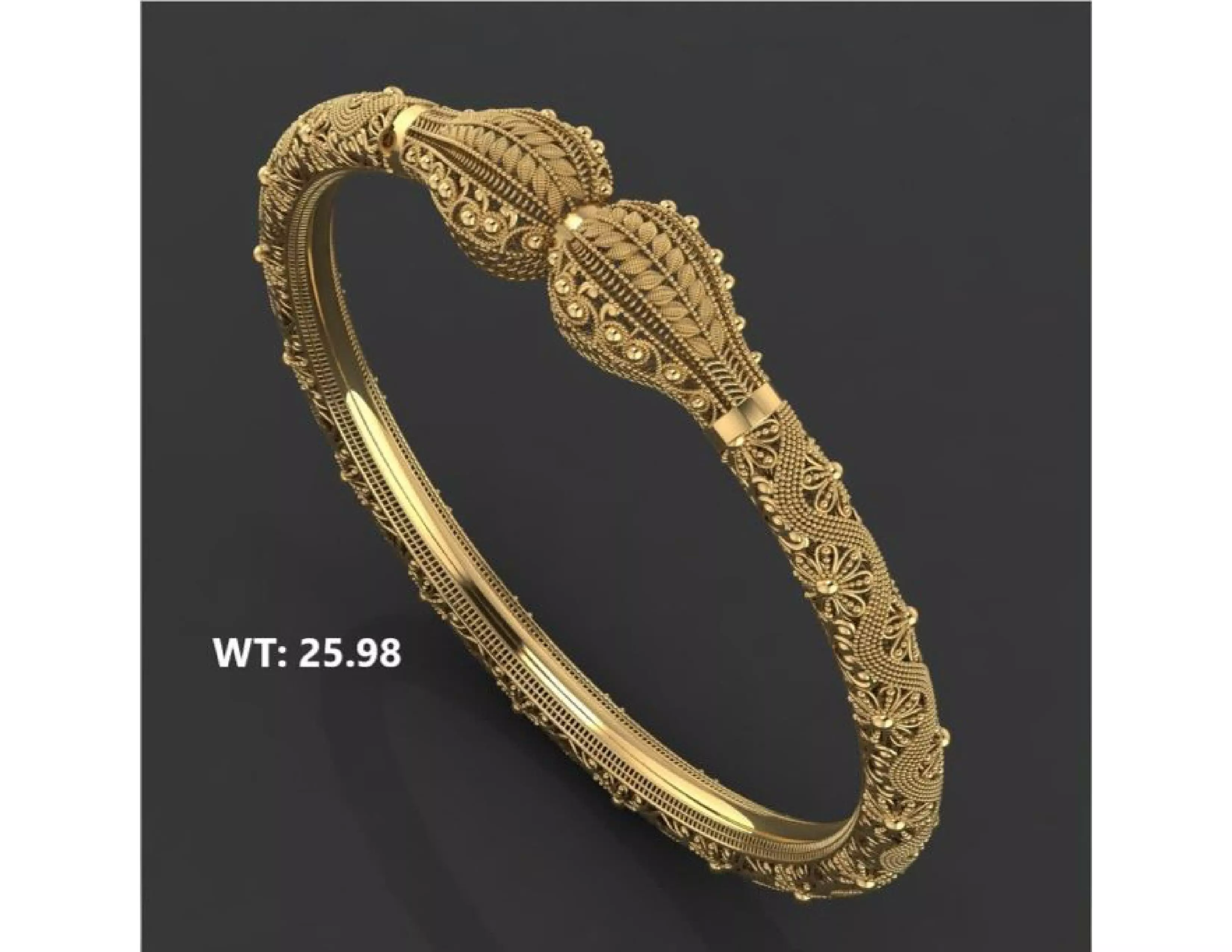 fusion bangles moo karra indian  22 3D print model_0