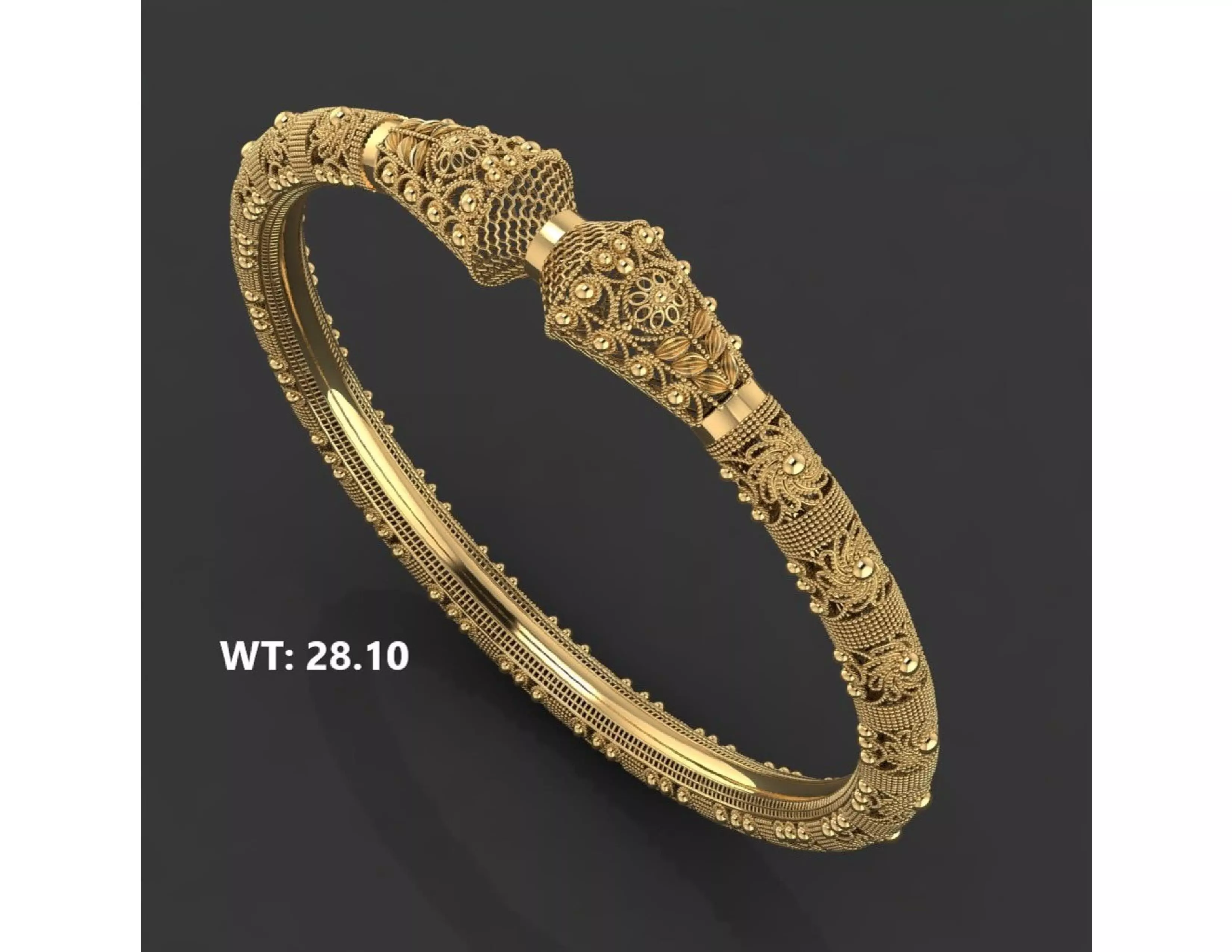 fusion bangles moo karra indian  21 3D print model_0