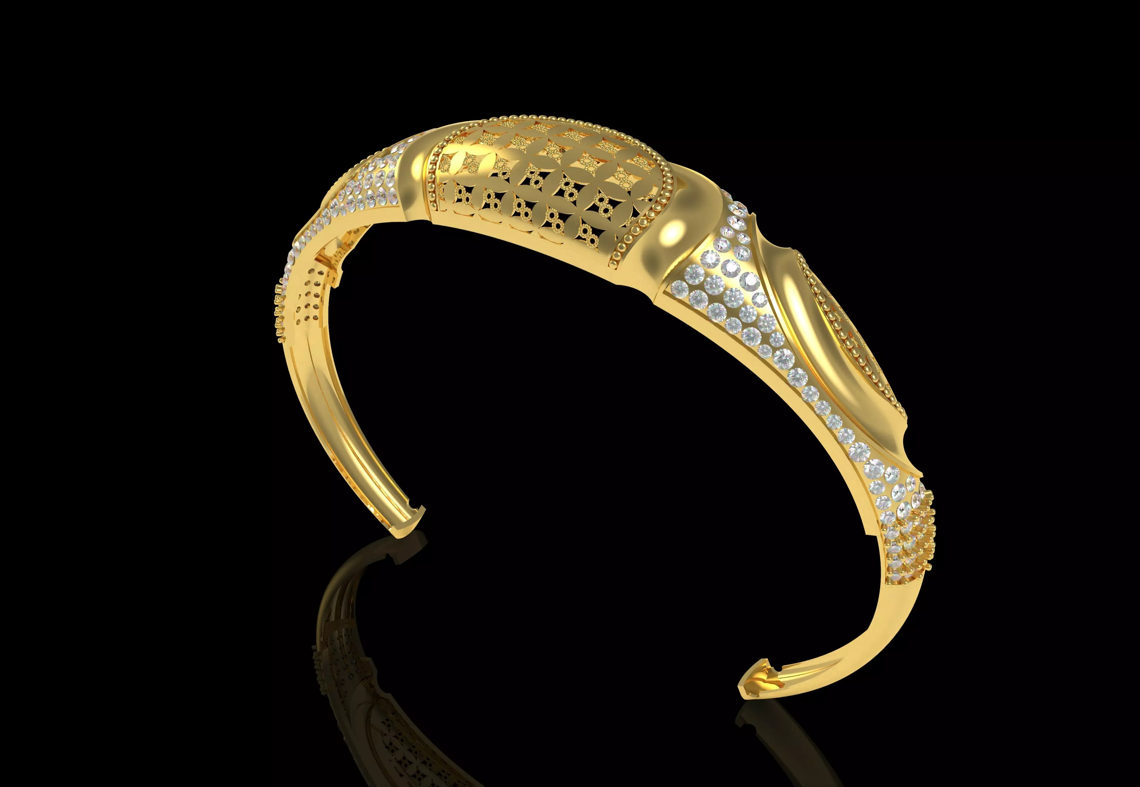 Art Deco Bracelet 47 3D print model_29