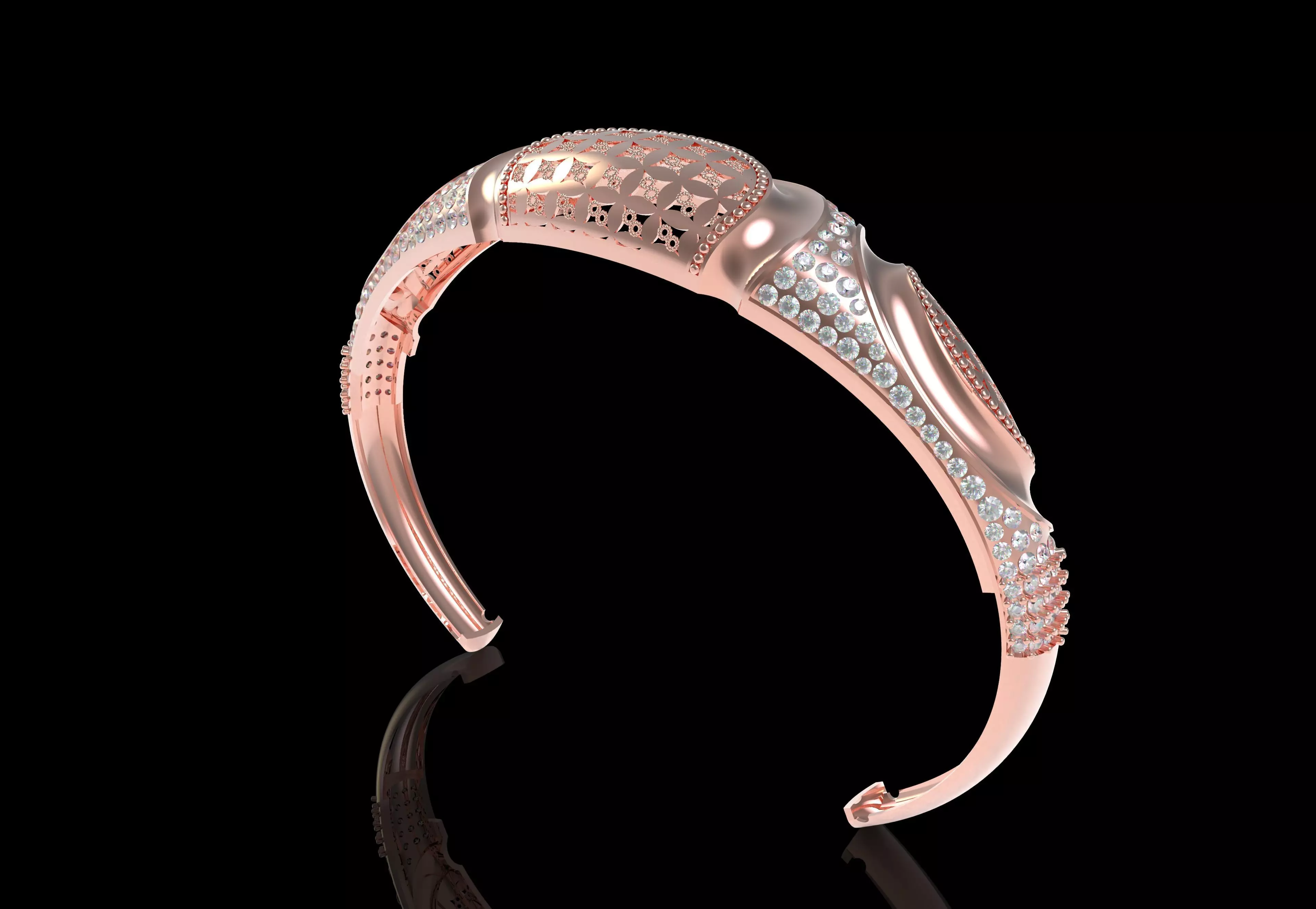 Art Deco Bracelet 47 3D print model_24