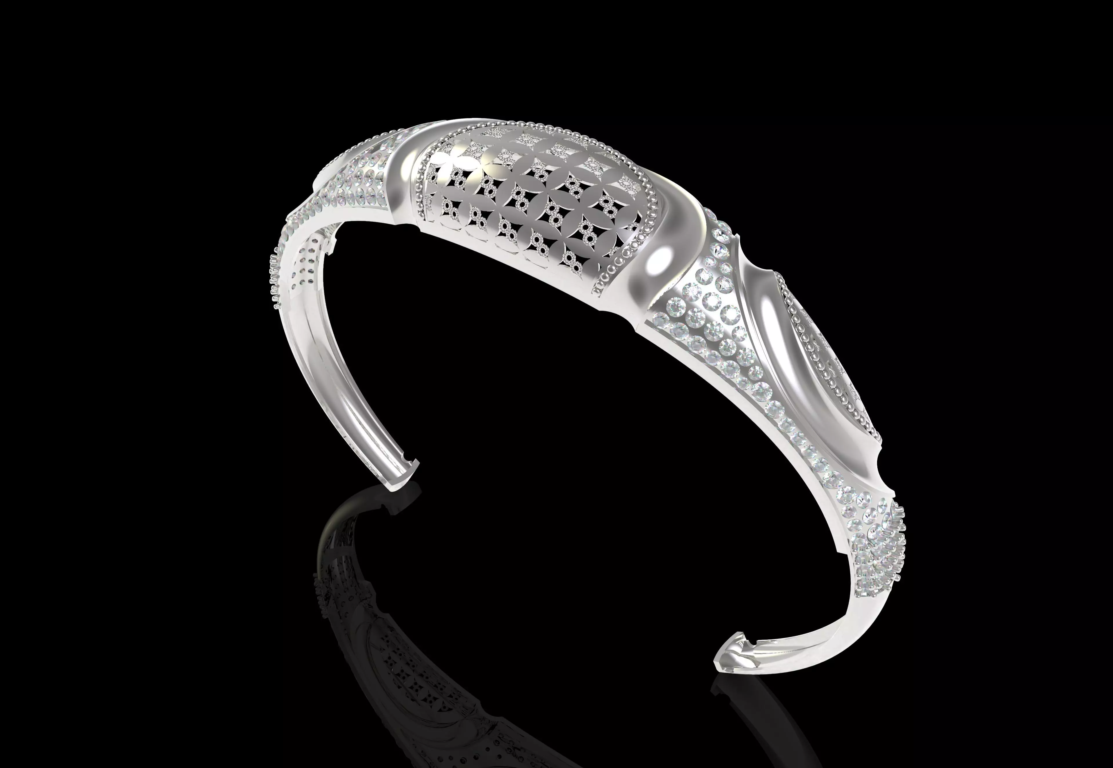 Art Deco Bracelet 47 3D print model_14