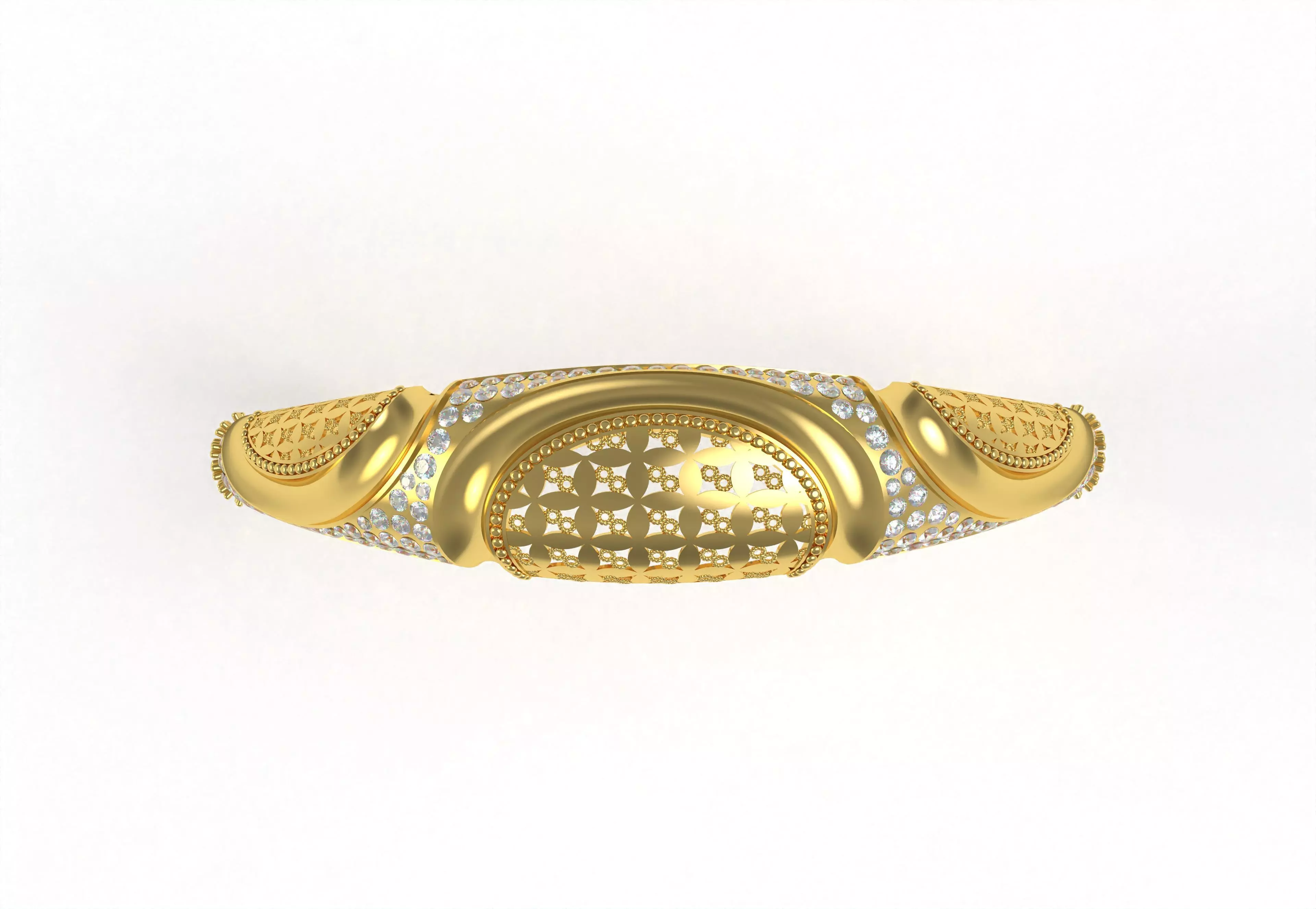 Art Deco Bracelet 47 3D print model_2