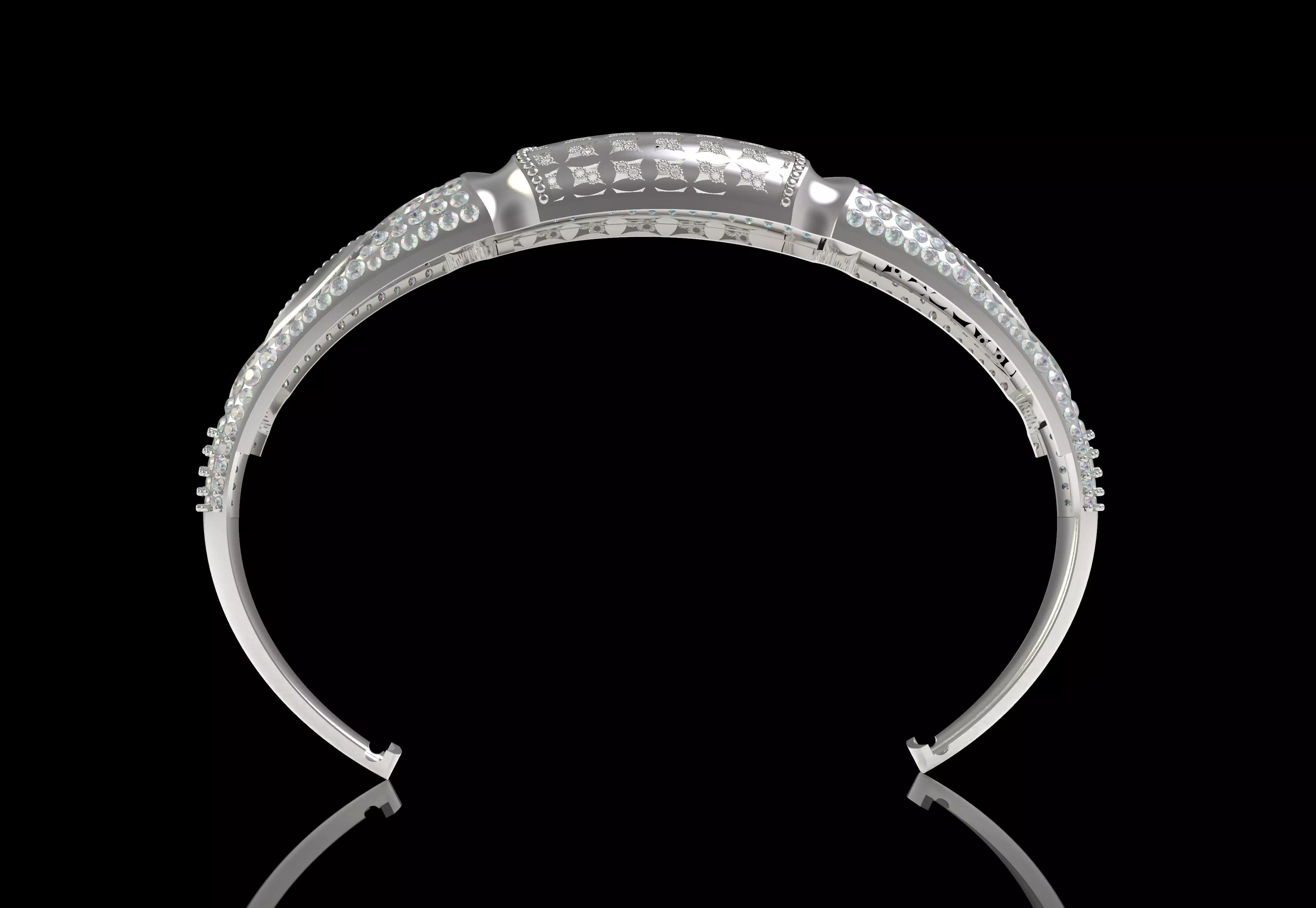 Art Deco Bracelet 47 3D print model_16