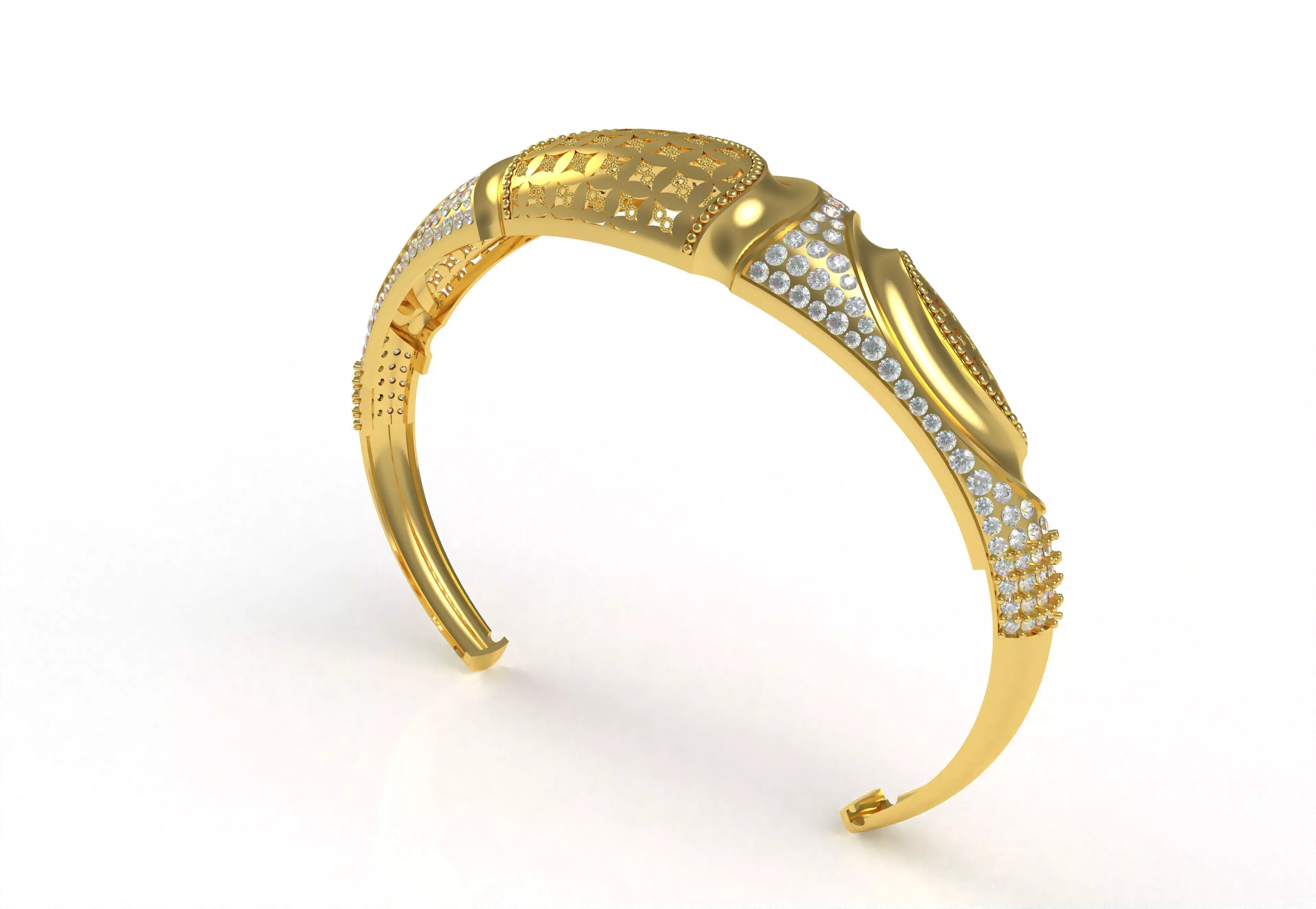 Art Deco Bracelet 47 3D print model_1