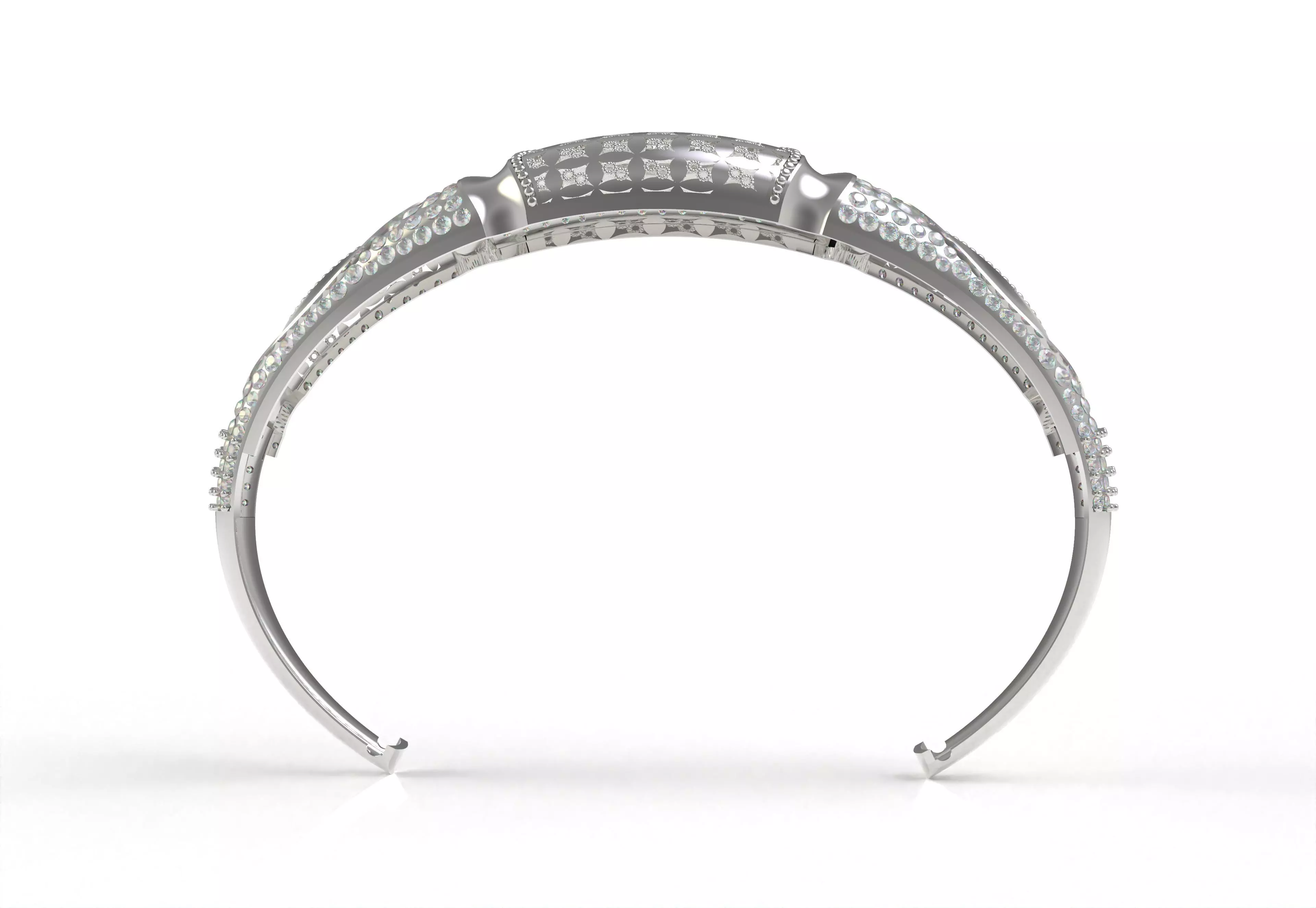 Art Deco Bracelet 47 3D print model_7