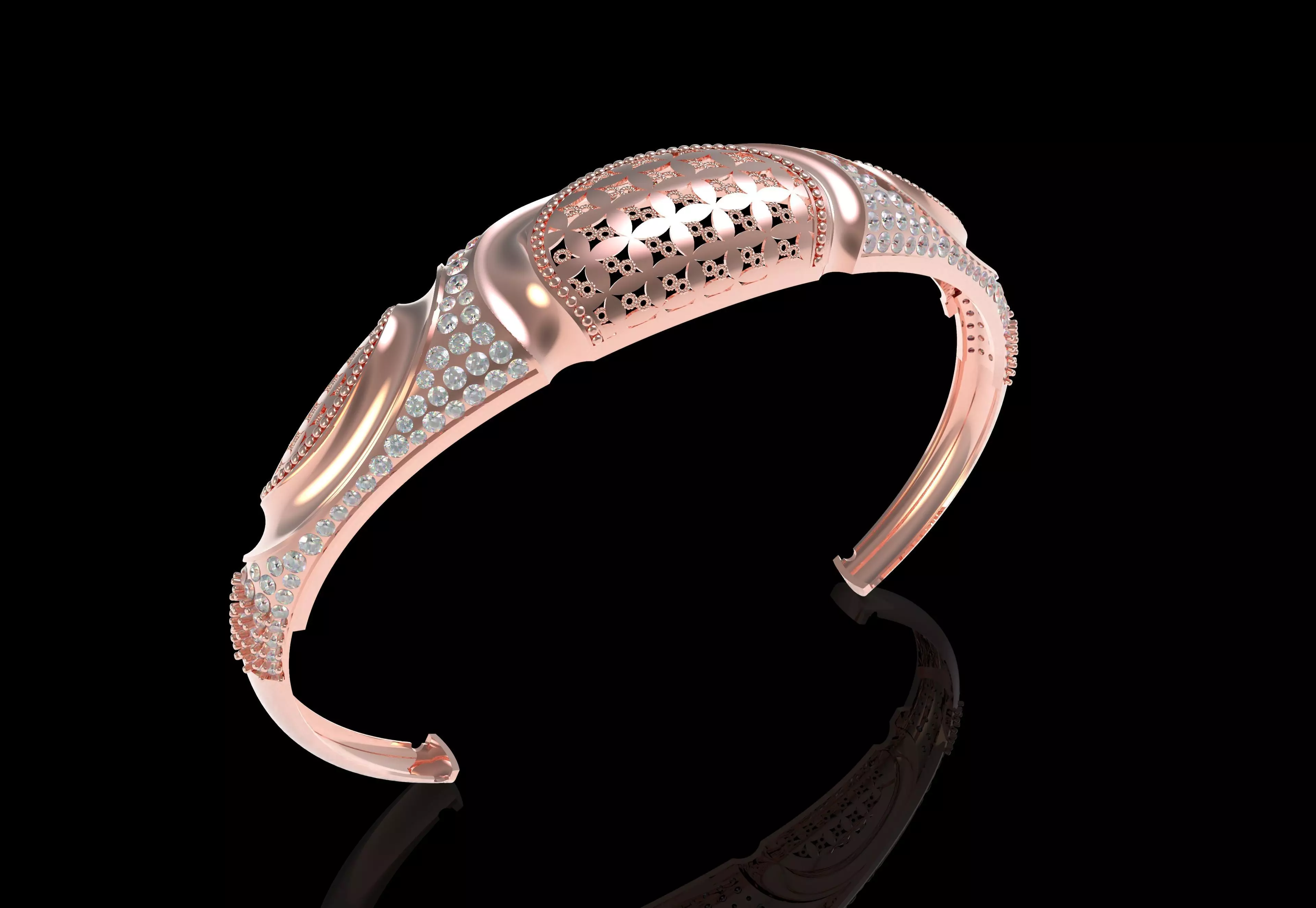 Art Deco Bracelet 47 3D print model_23