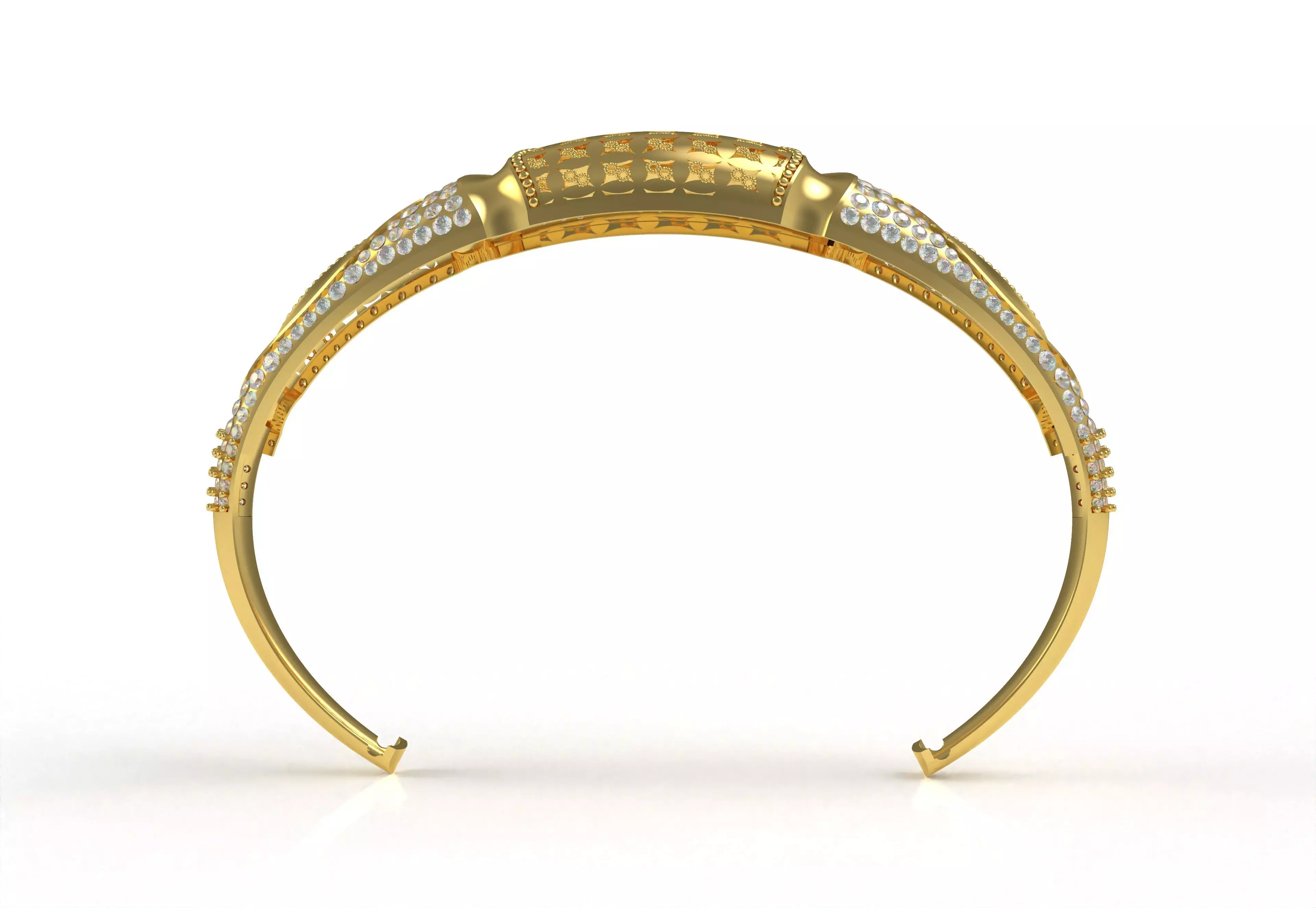 Art Deco Bracelet 47 3D print model_3