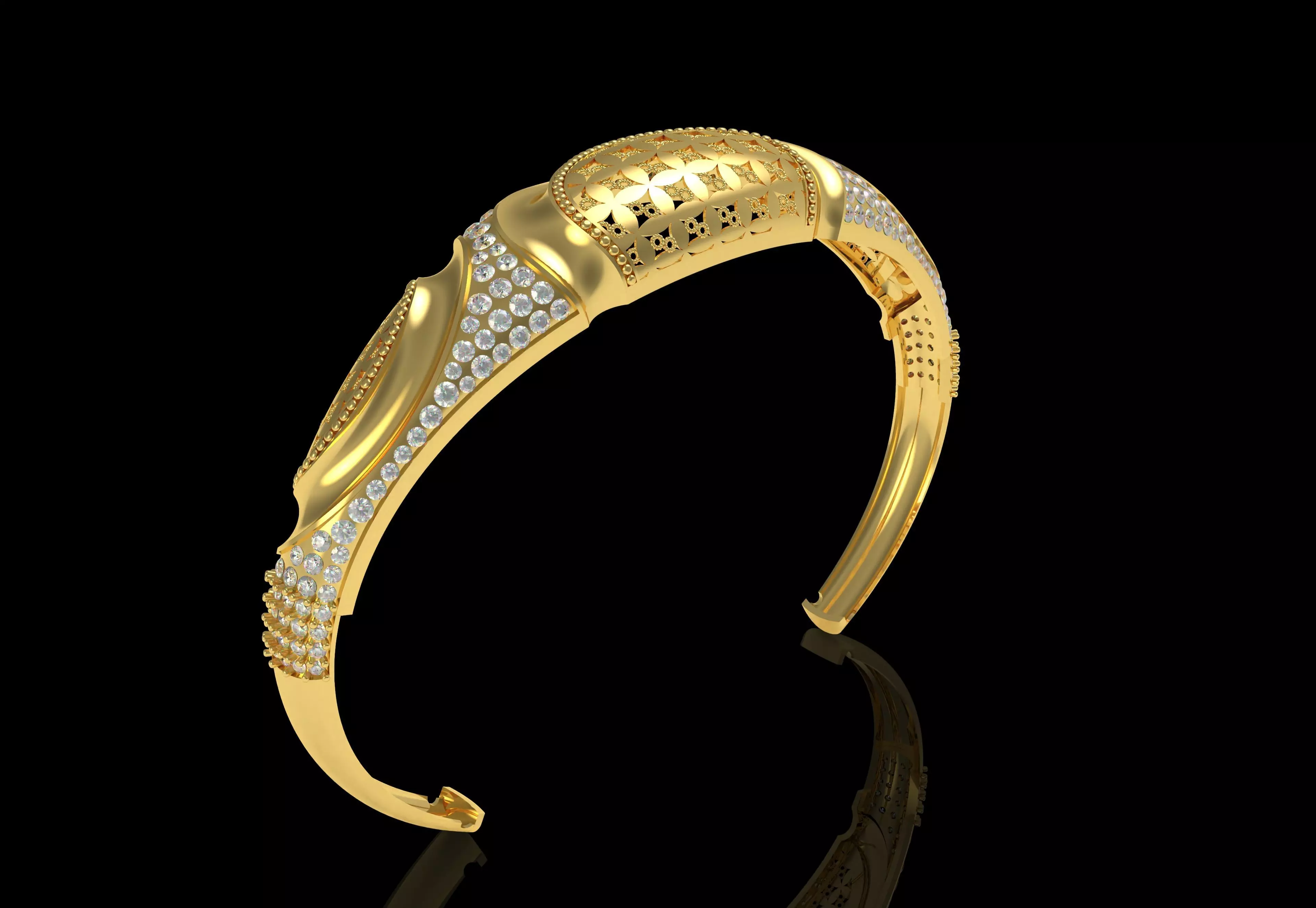 Art Deco Bracelet 47 3D print model_28