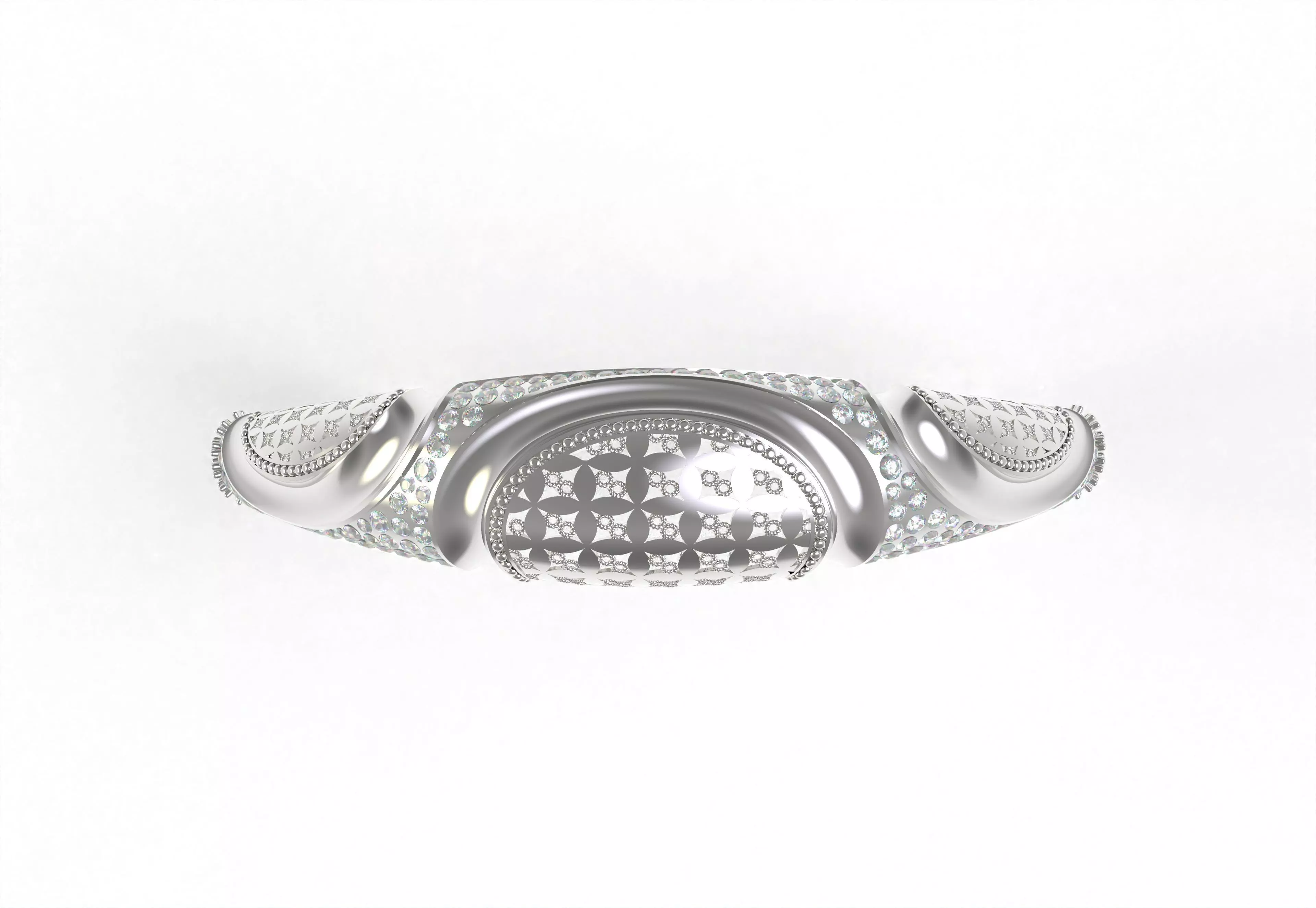 Art Deco Bracelet 47 3D print model_11