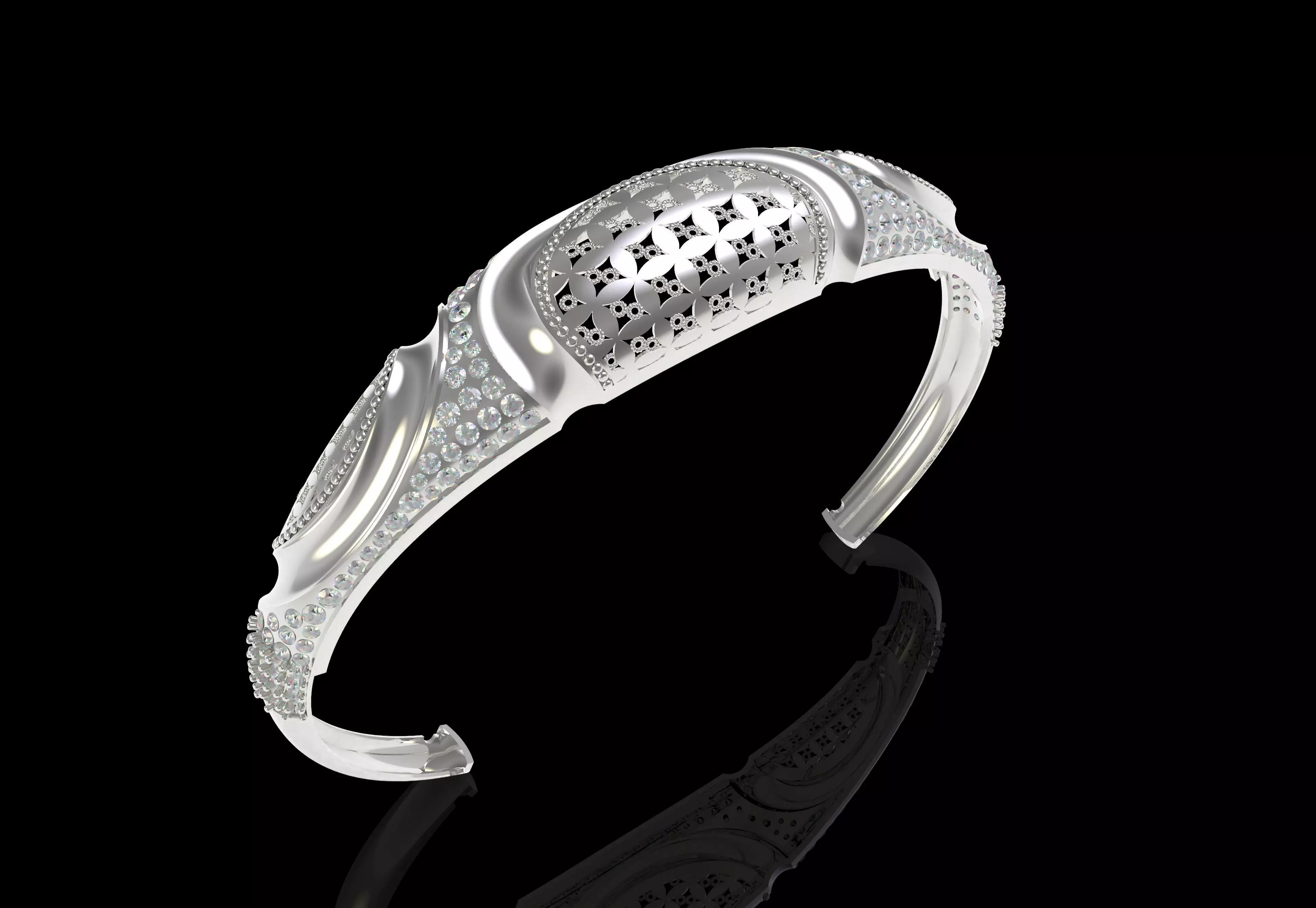 Art Deco Bracelet 47 3D print model_13