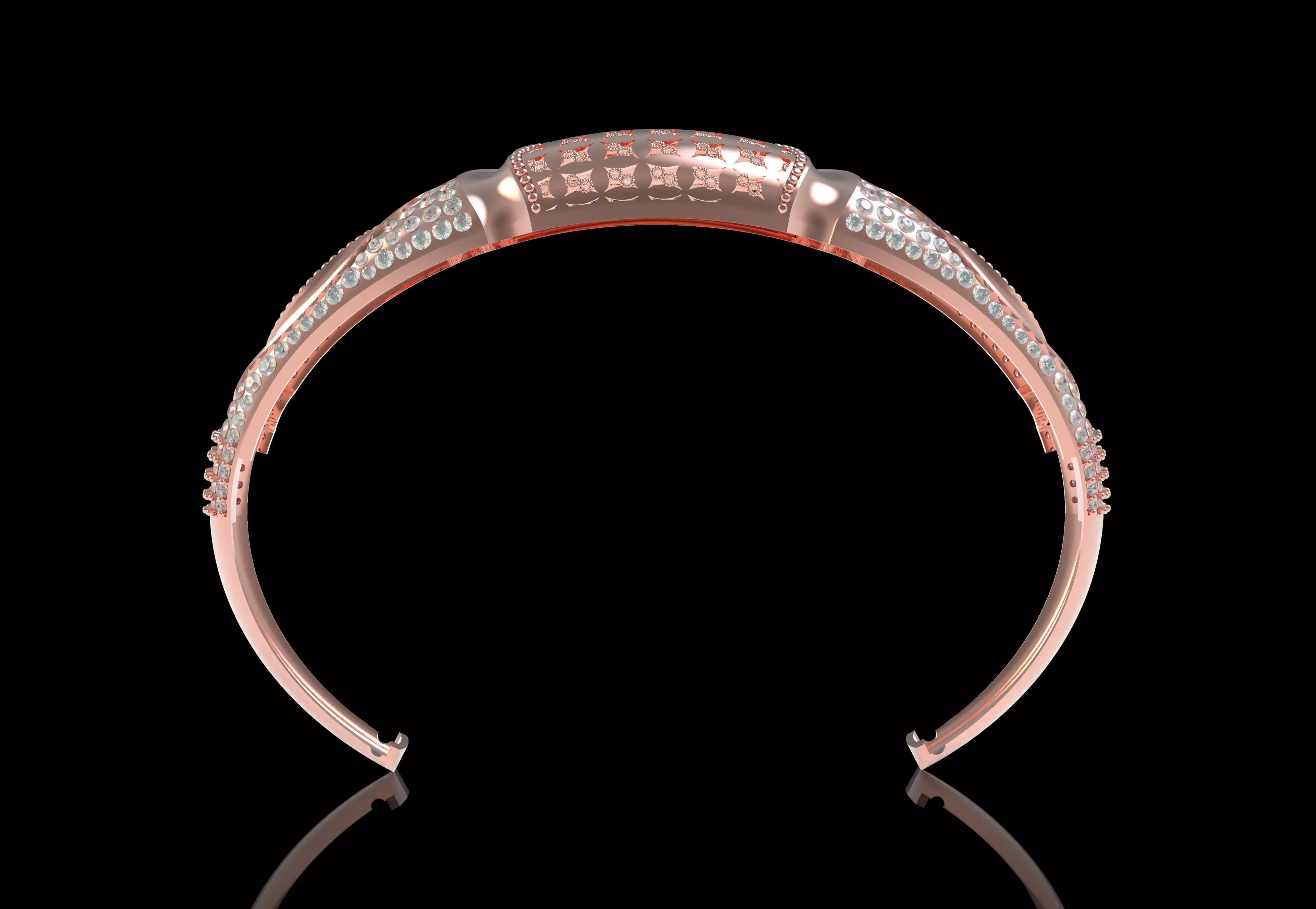 Art Deco Bracelet 47 3D print model_26