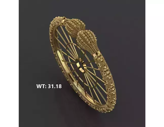 fusion bangles moo karra indian  19 3D print model