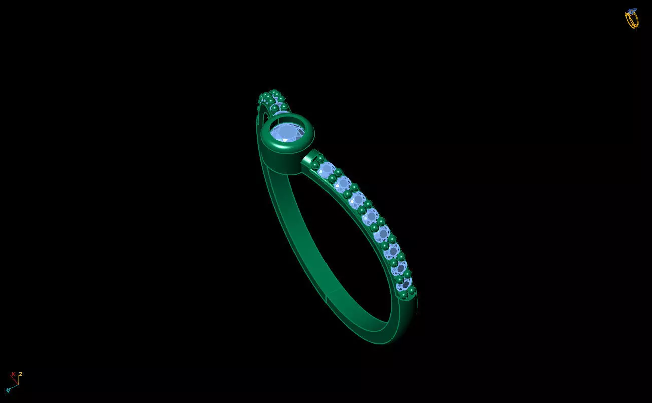 Ultra Light Ring 096 3D print model_8