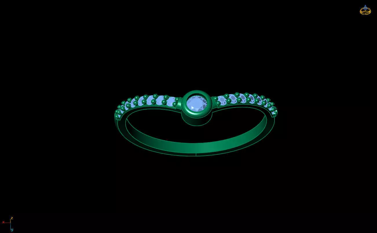 Ultra Light Ring 096 3D print model_7