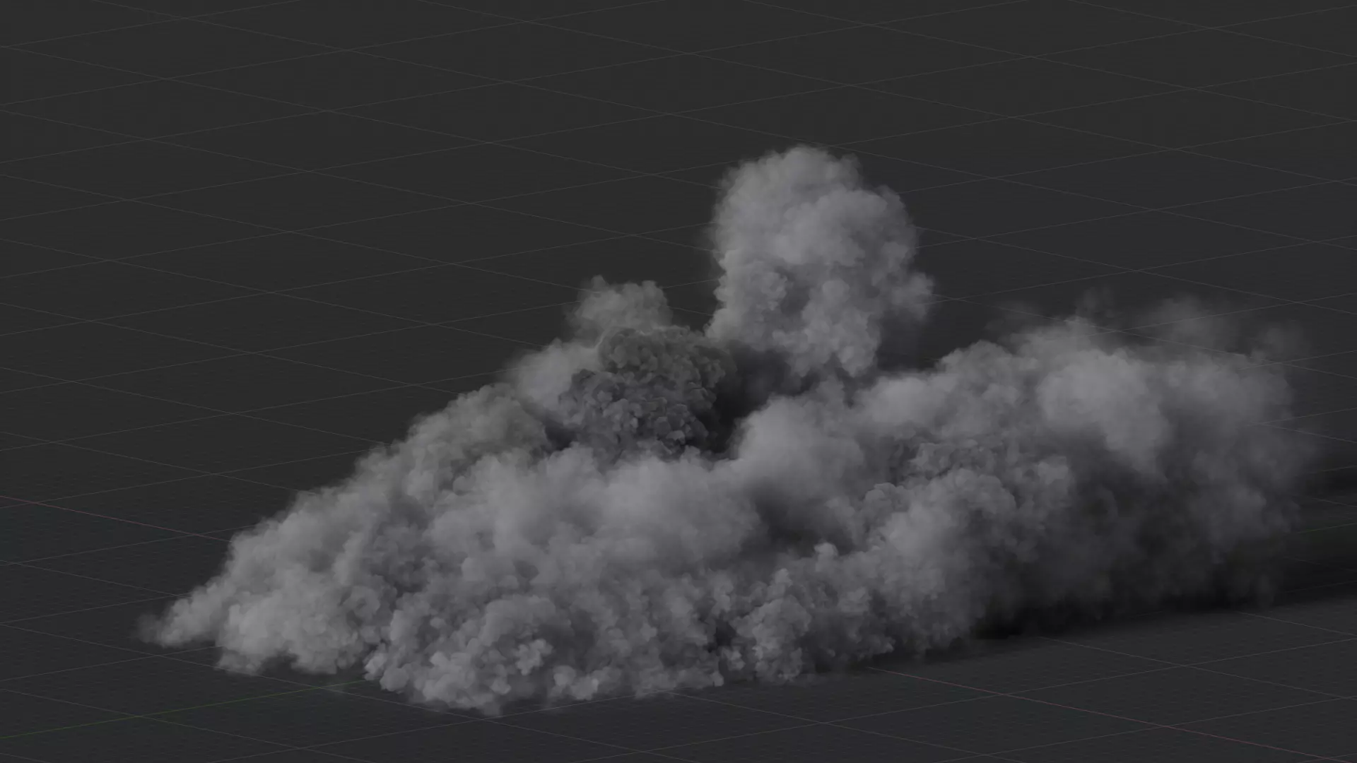 3D Large Scale Smoke Animation 3D model_0