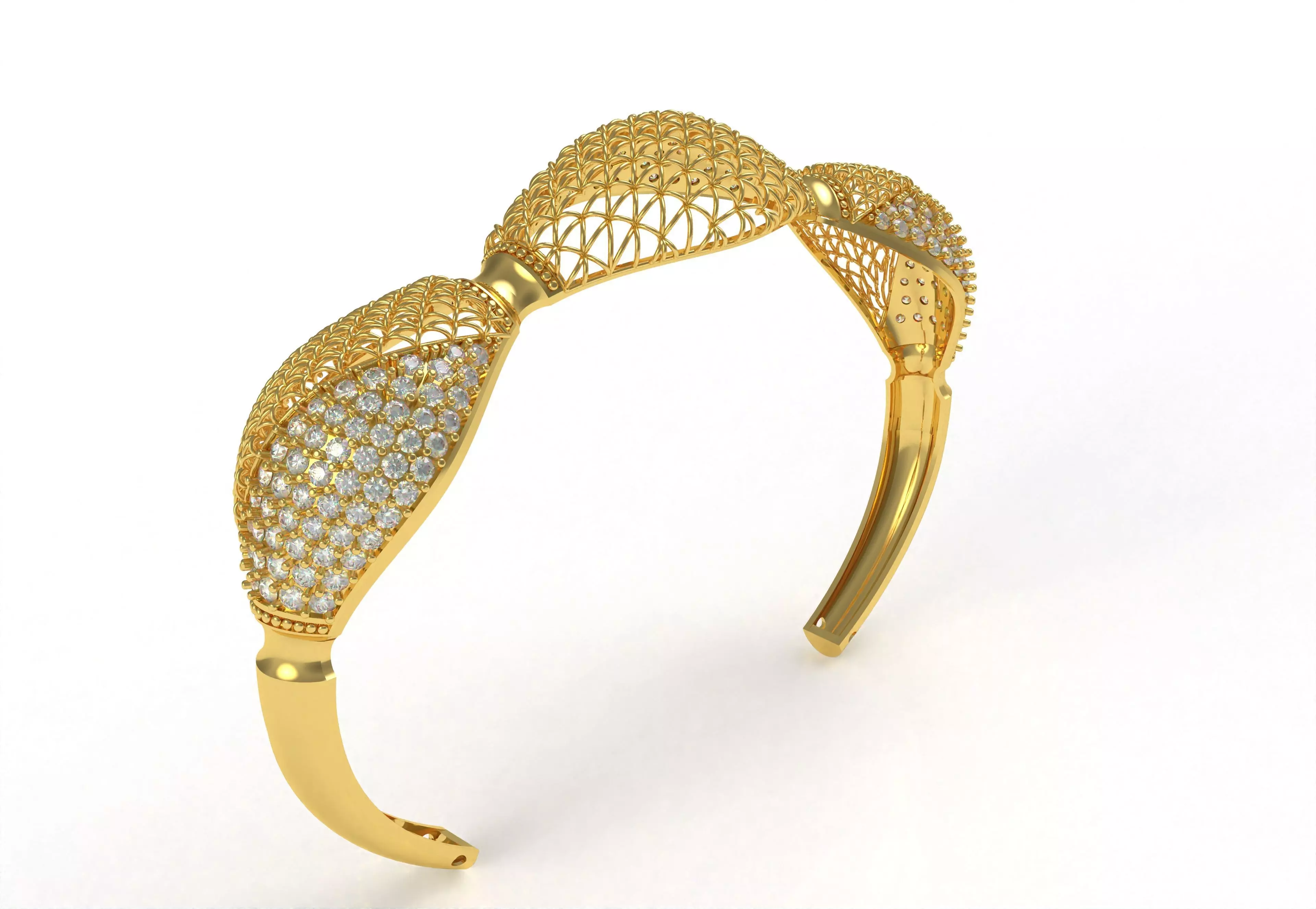 Art Deco Bracelet 48 3D print model