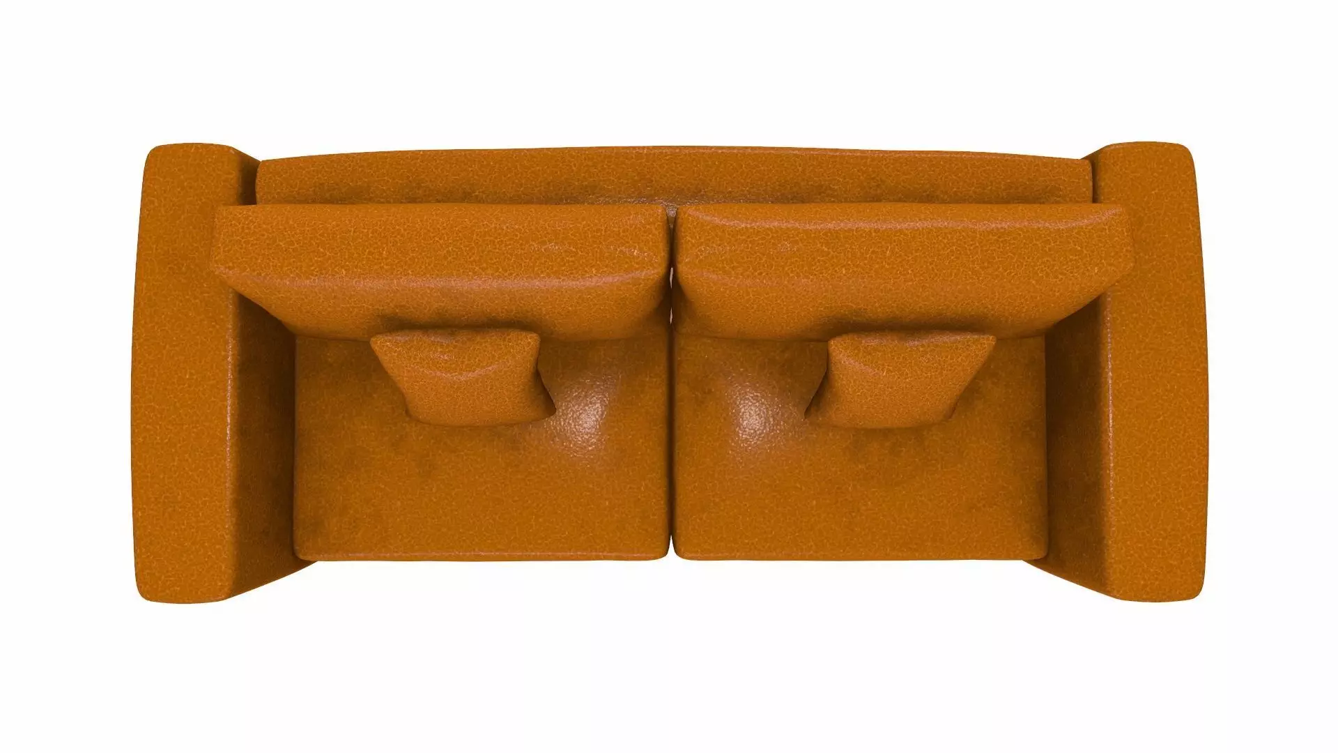 Sofa 2 Seater Leather Low-poly 3D model_2