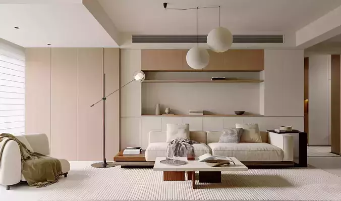 modern living room dining room bedroom interior scenes 