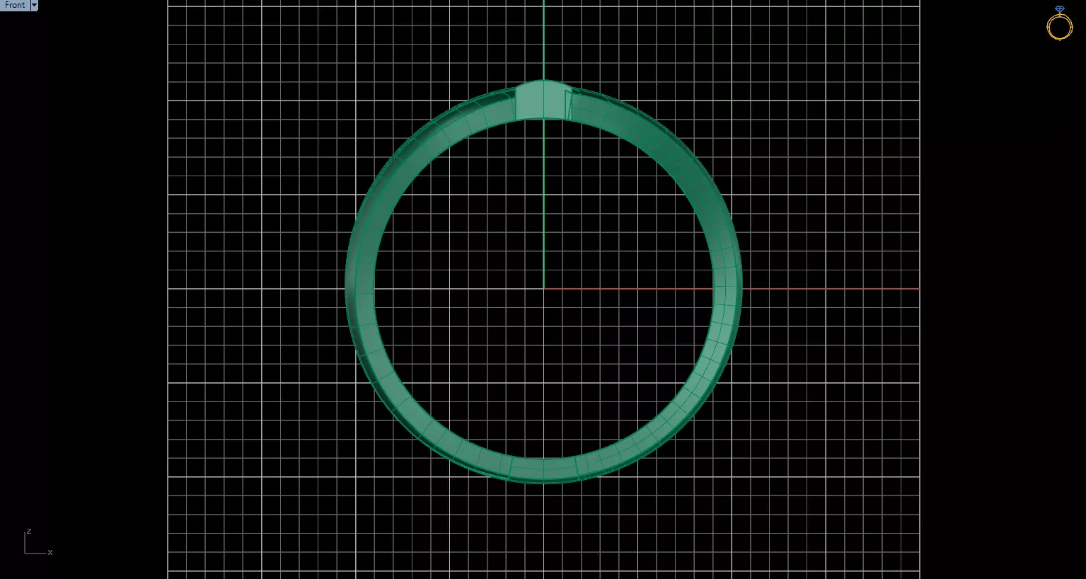 Minimal Abstract Ring 37 3D print model_4