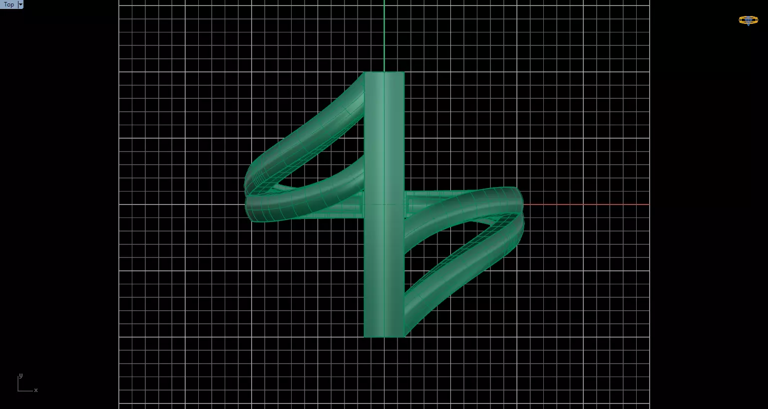 Minimal Abstract Ring 37 3D print model_3