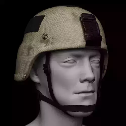 MICH Special Forces Helmet Low-poly 3D model