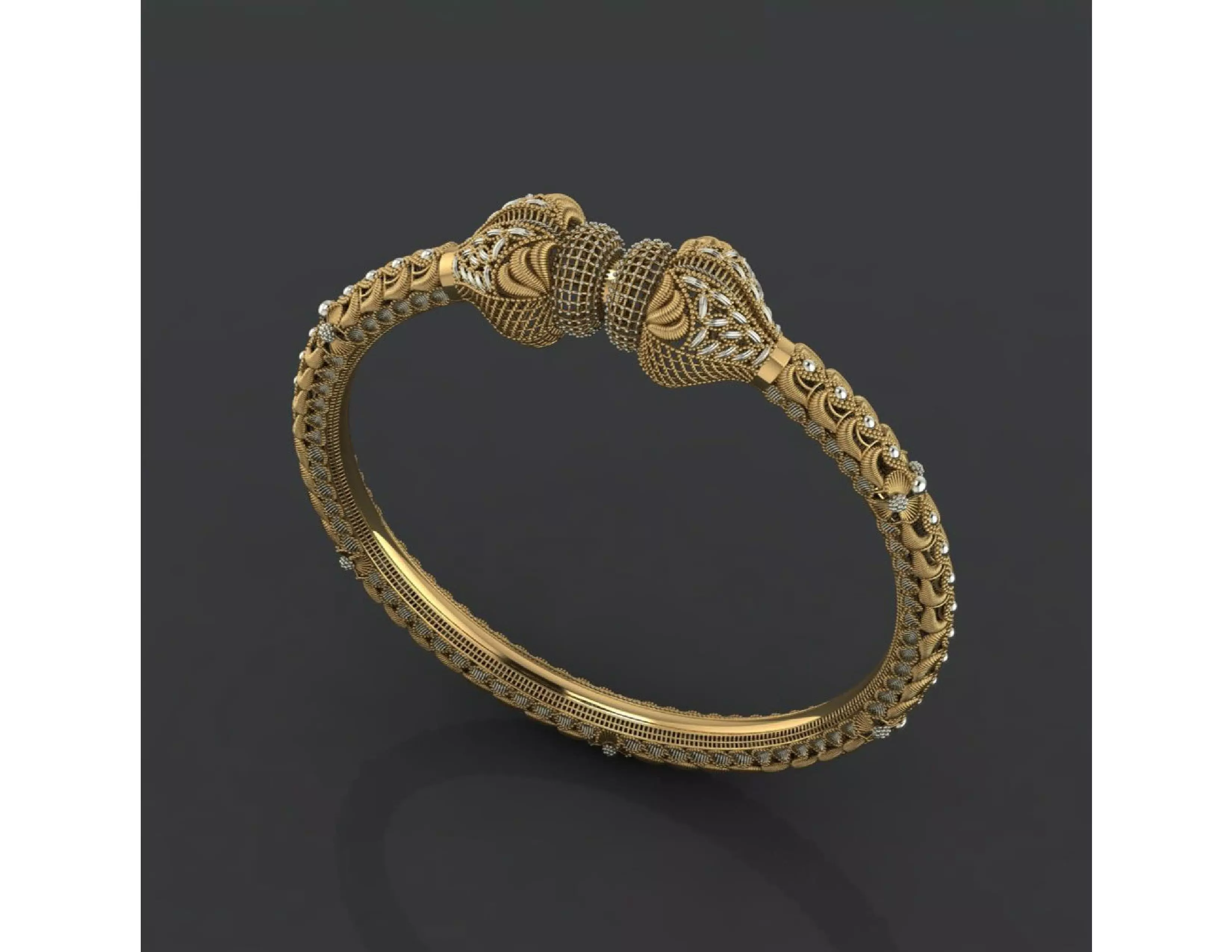 fusion bangles moo karra indian 12 Free 3D print model