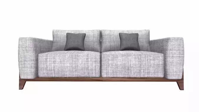 Sofa 2 Seater PBR Textured