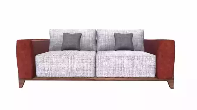 Sofa 2 Seater PBR Textured