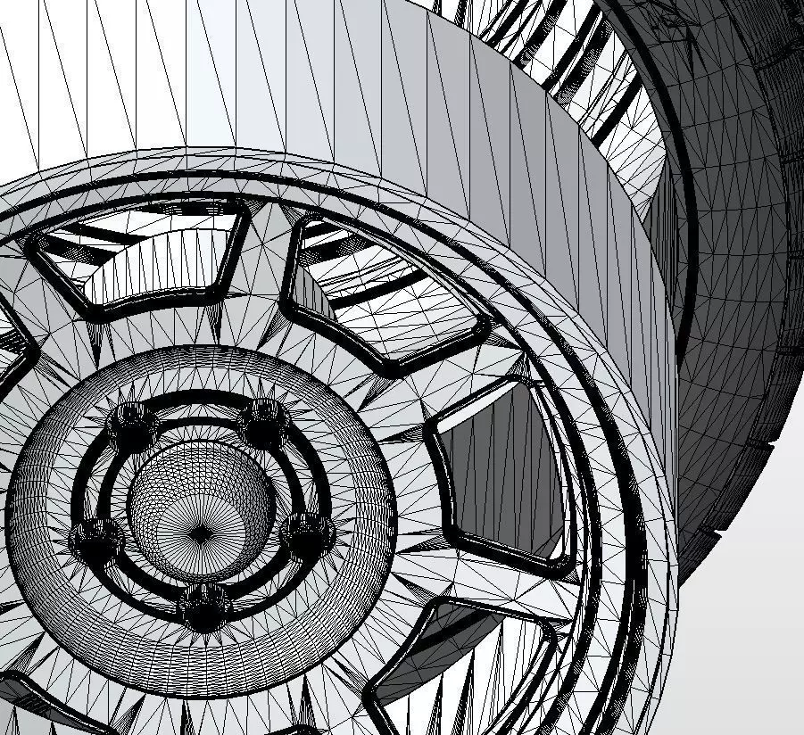 Wheel American Racing VF503 18inch for scale model 3D print model_16