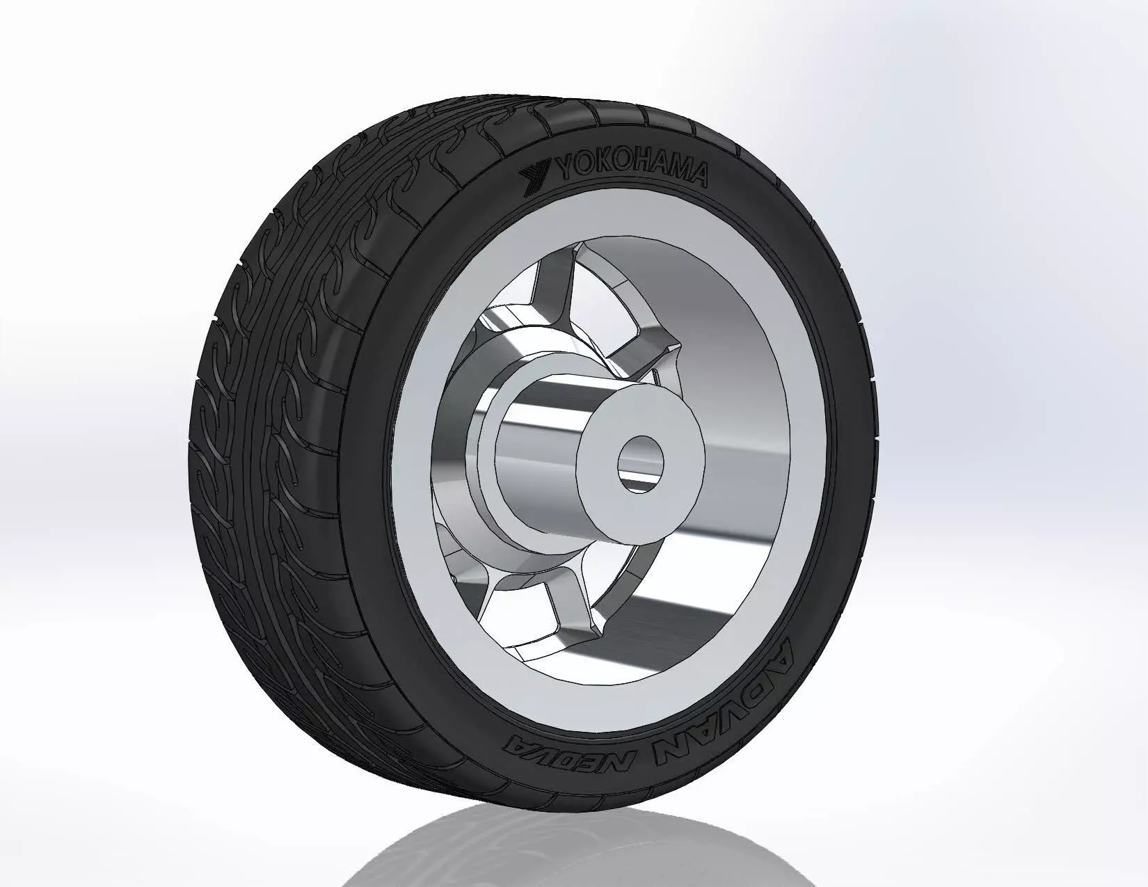 Wheel American Racing VF503 18inch for scale model 3D print model_6